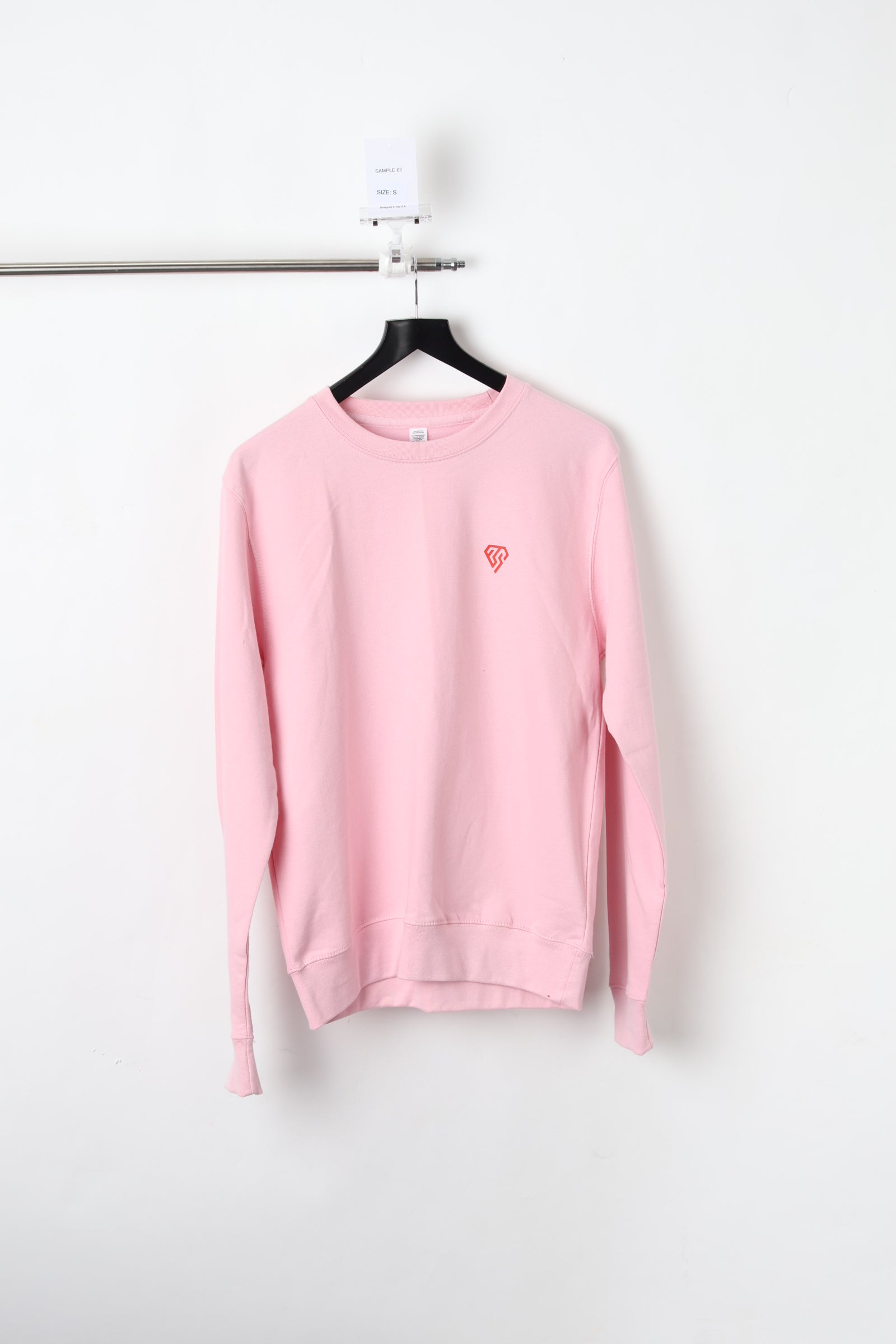 Logo Graphic Printed baby Pink Sweatshirt (Size S) – Sample
