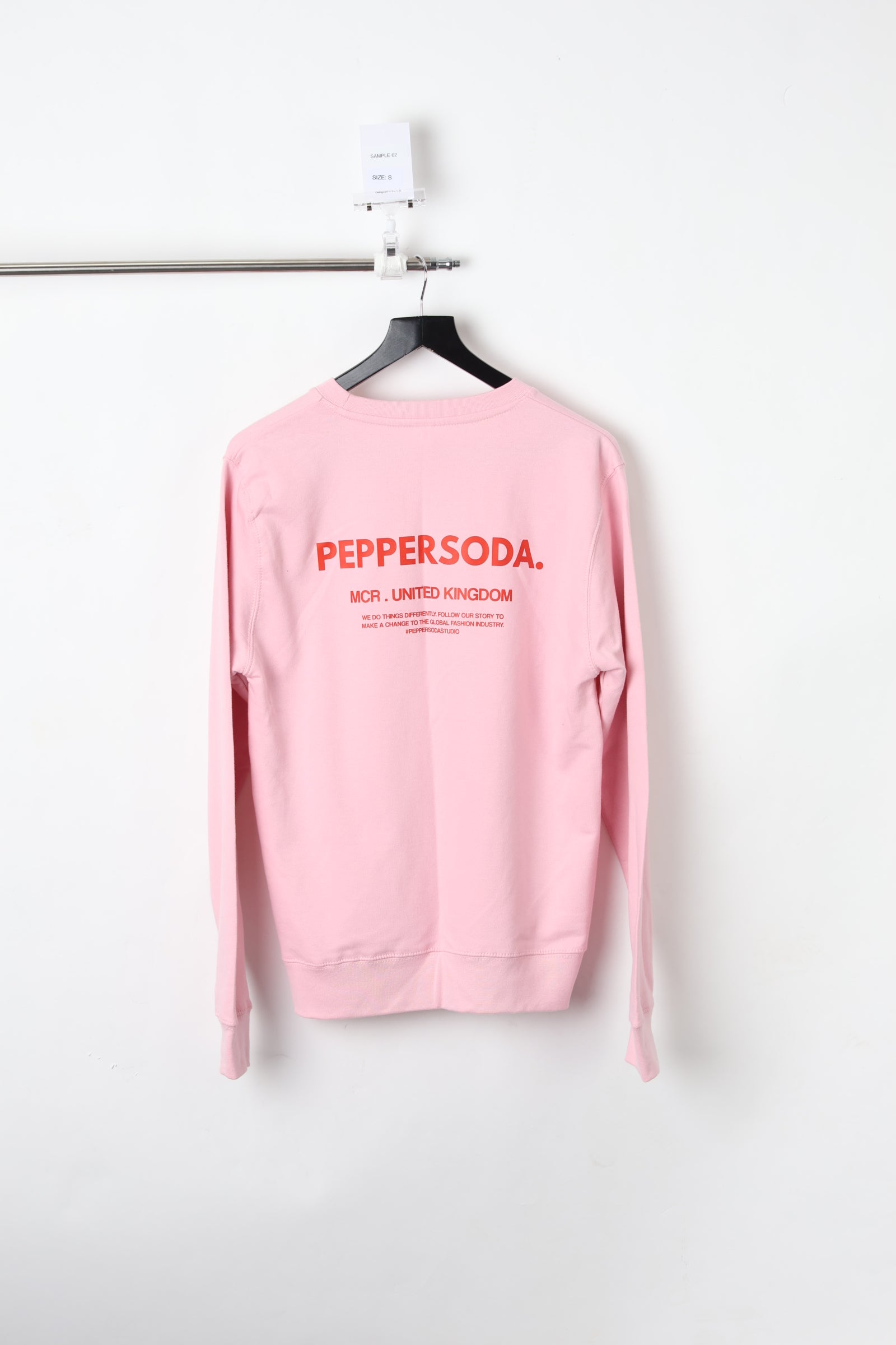 Logo Graphic Printed baby Pink Sweatshirt (Size S) – Sample