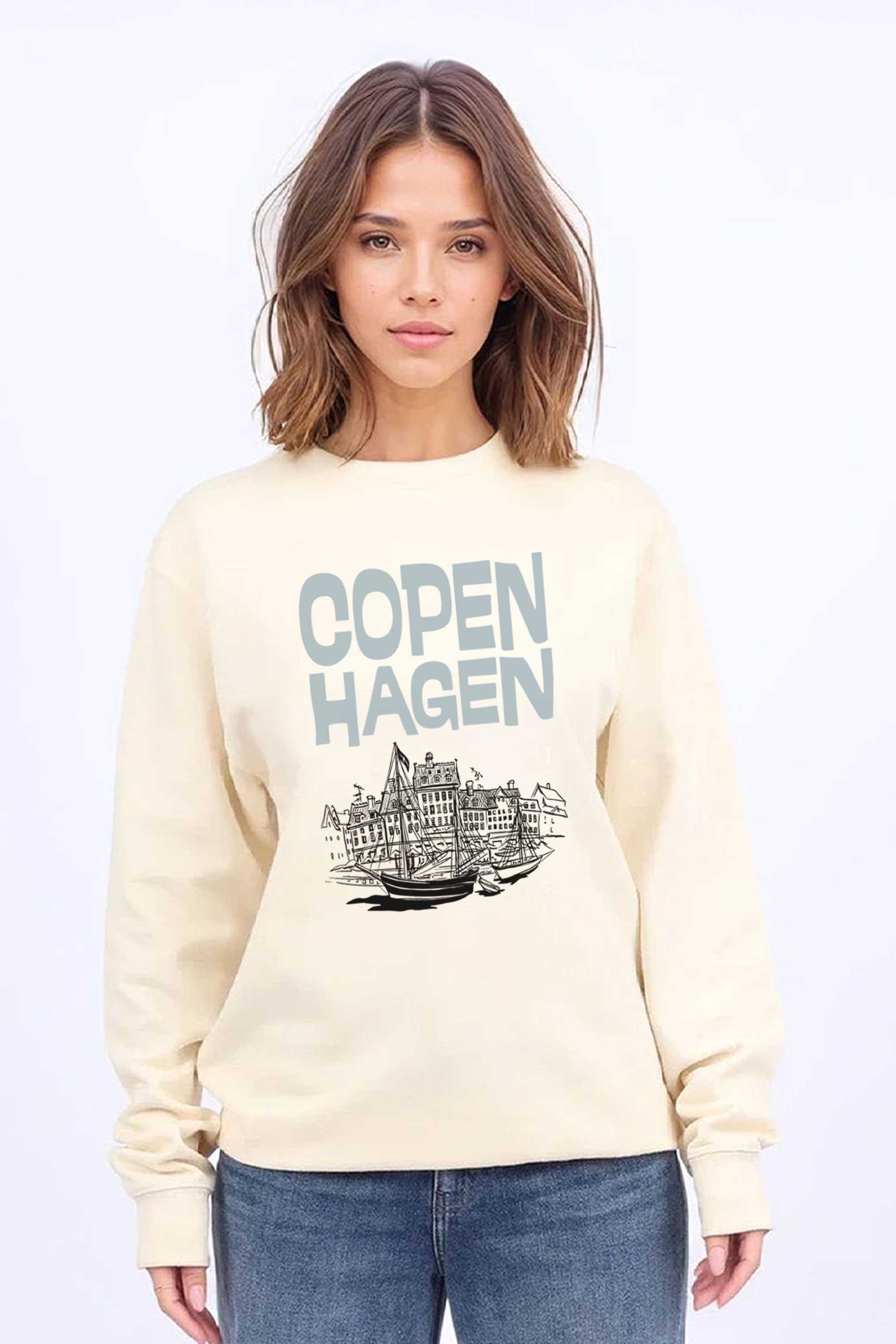Copenhagen Denmark Graphic Printed Sweatshirt