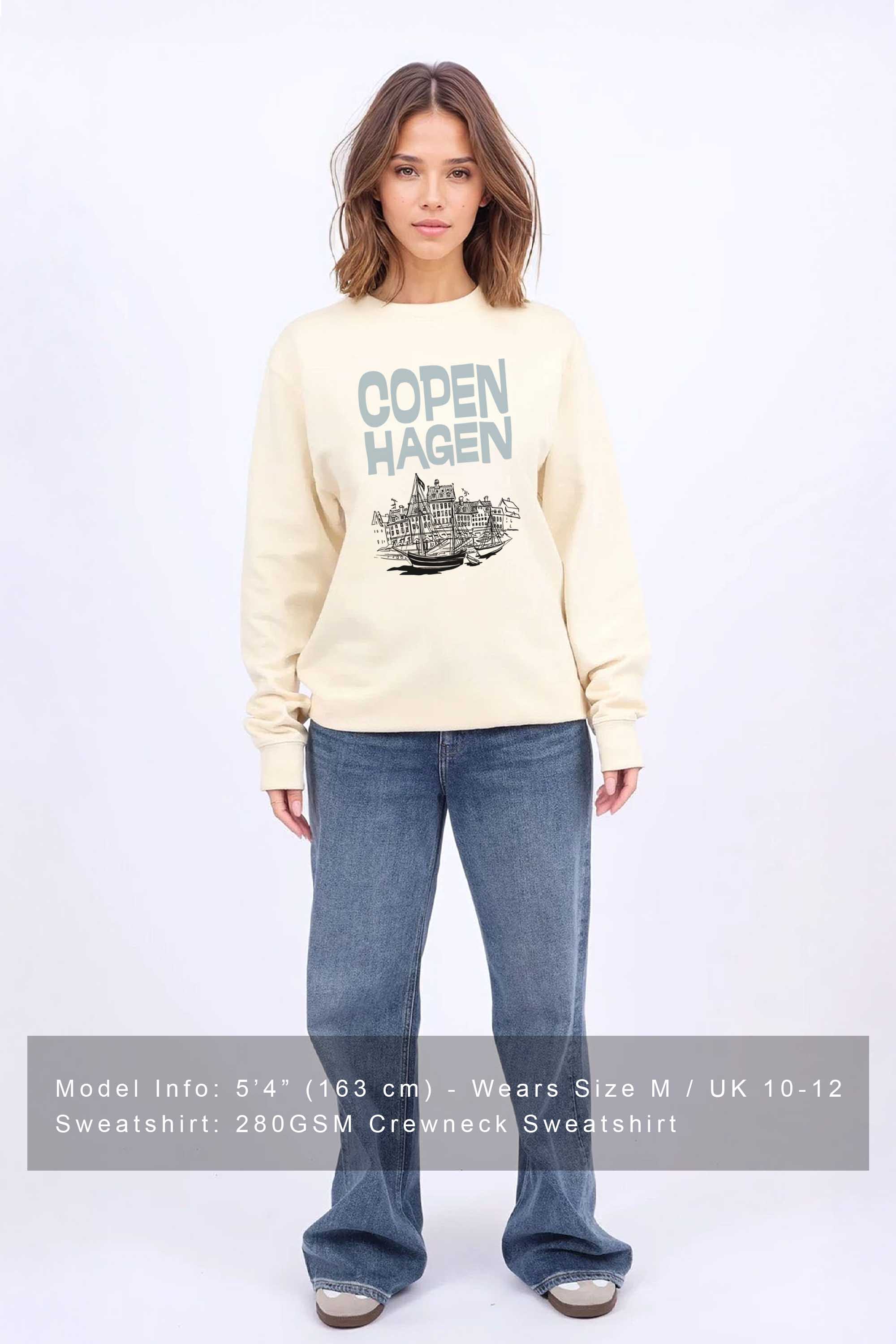 Copenhagen Denmark Graphic Printed Sweatshirt