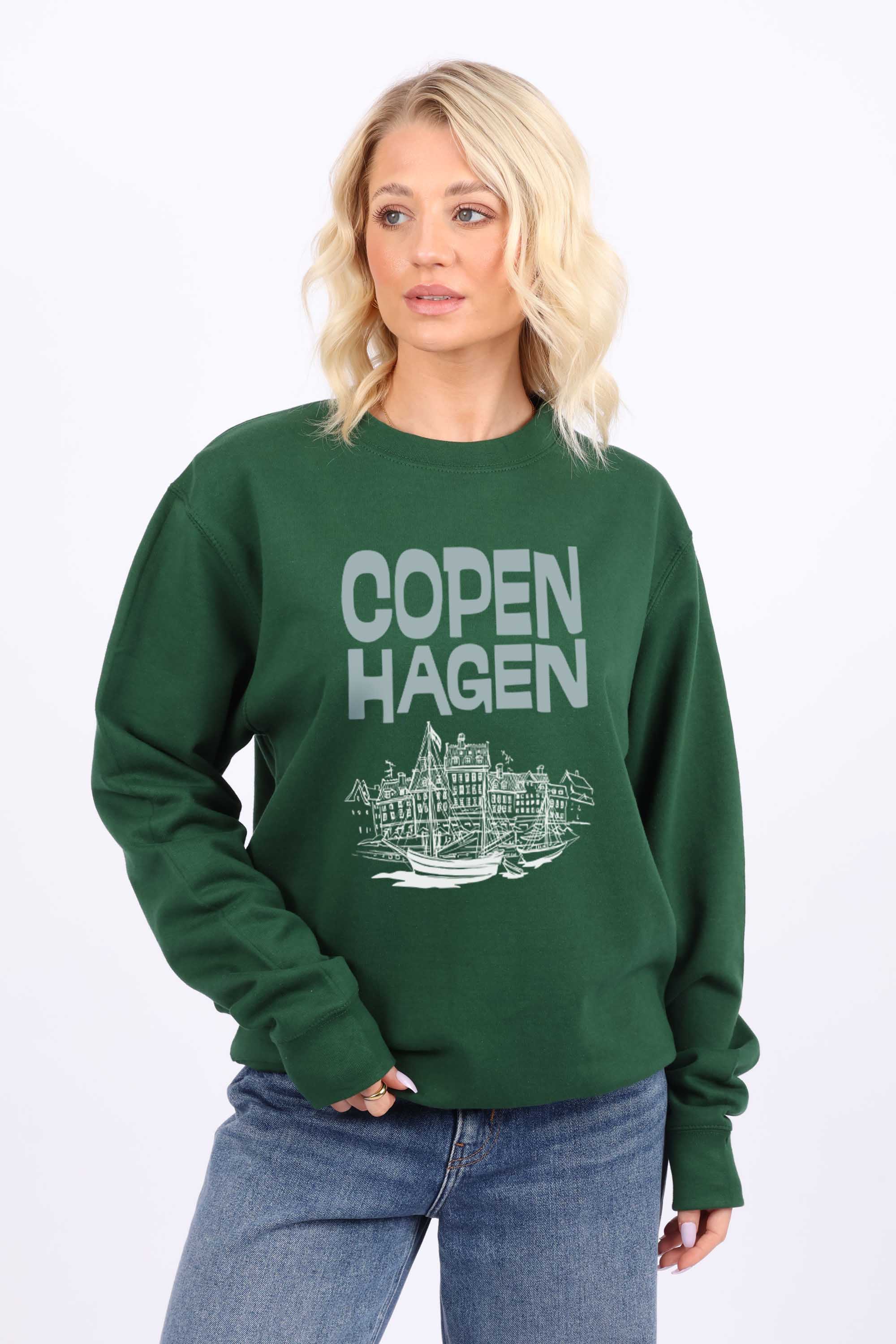 Copenhagen Denmark Graphic Printed Sweatshirt