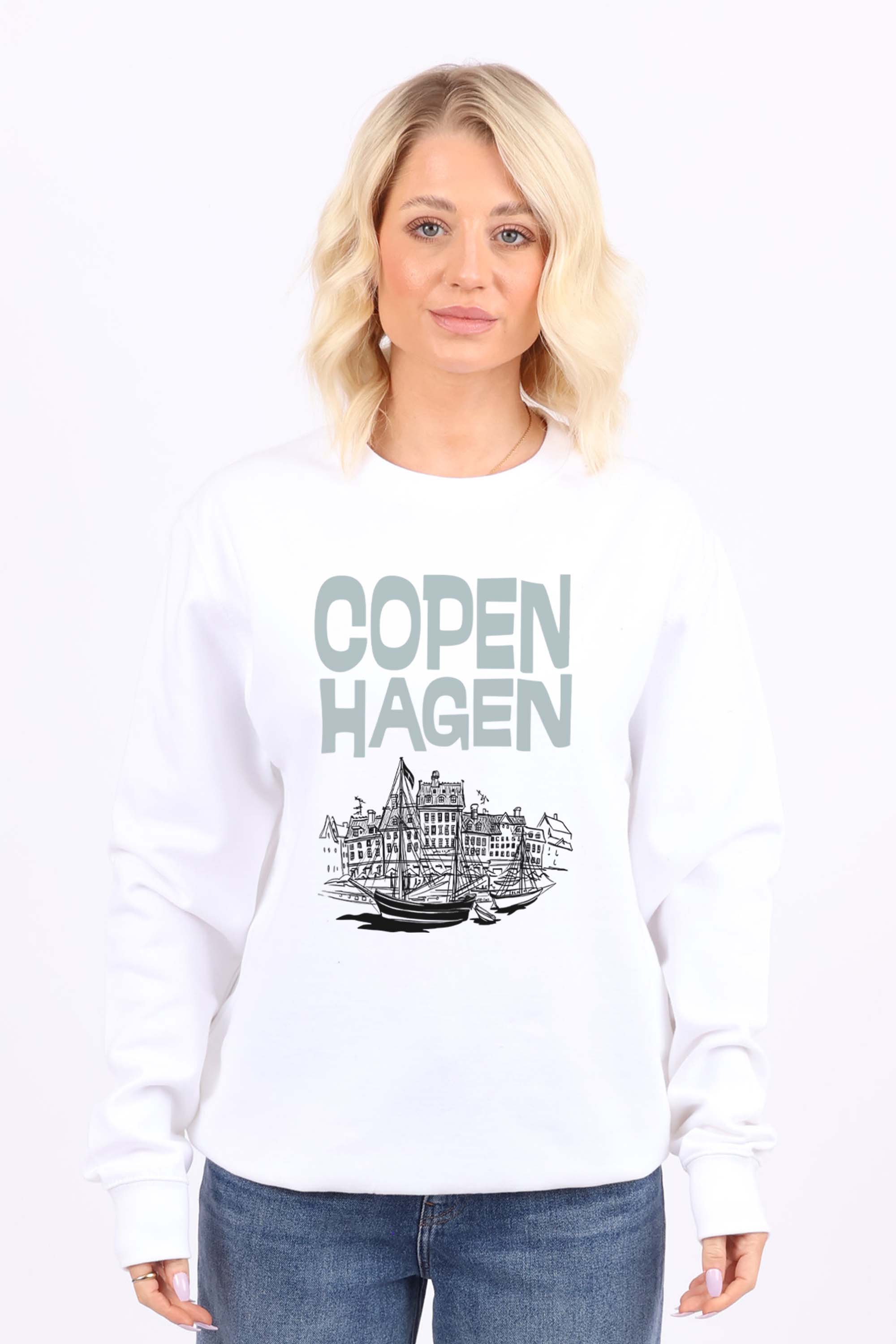 Copenhagen Denmark Graphic Printed Sweatshirt