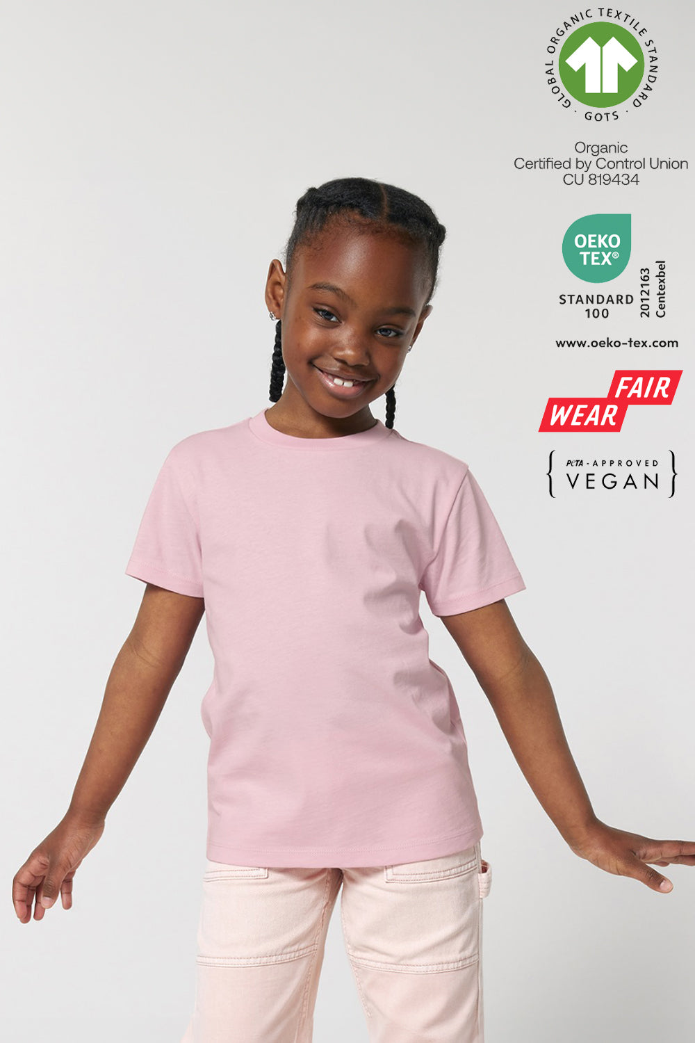 Kids Perfect-Fit Organic Plain T-Shirt