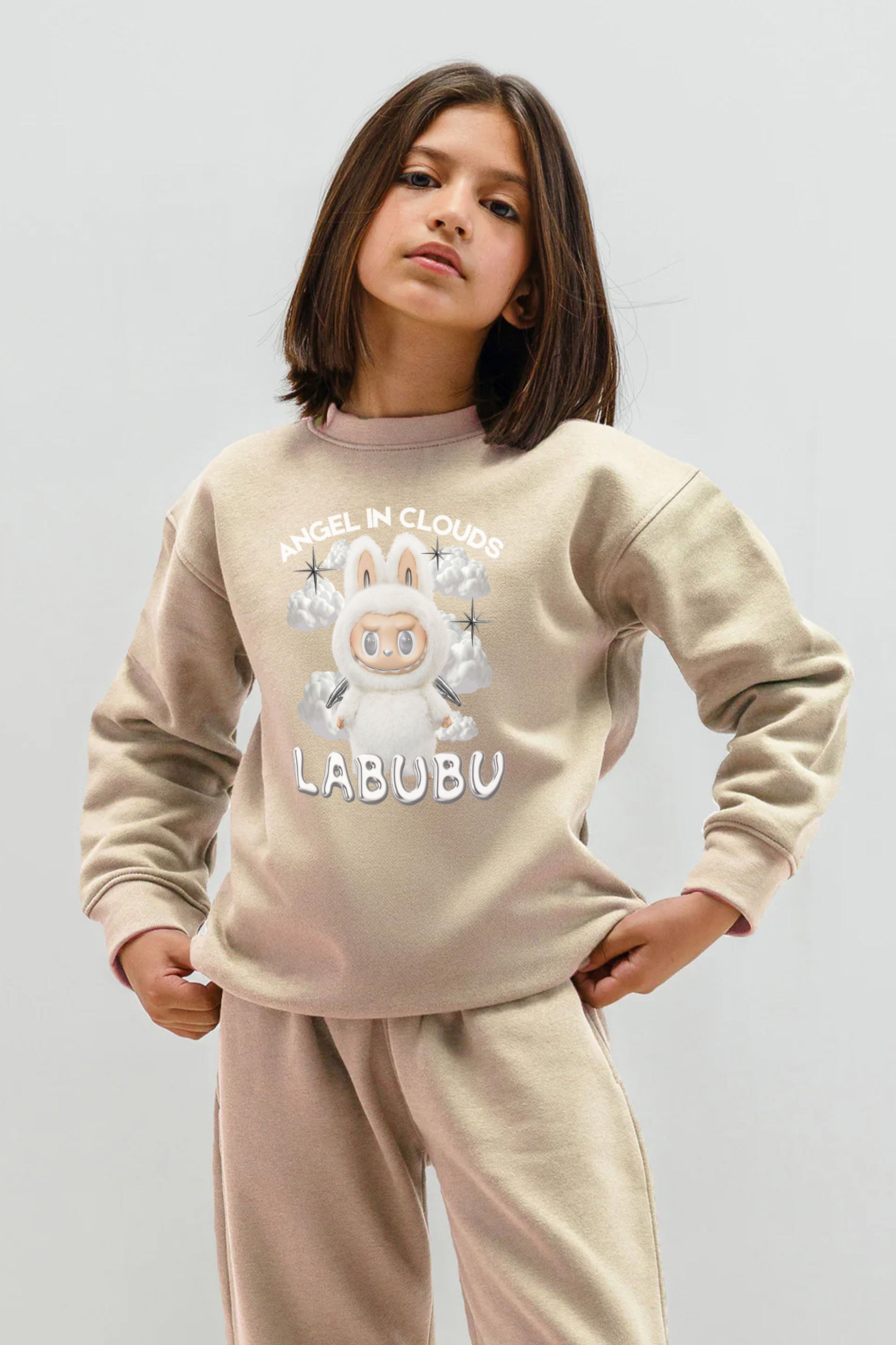 Kids Premium Labubu Cloud Printed Sweatshirt (Pack of 5)