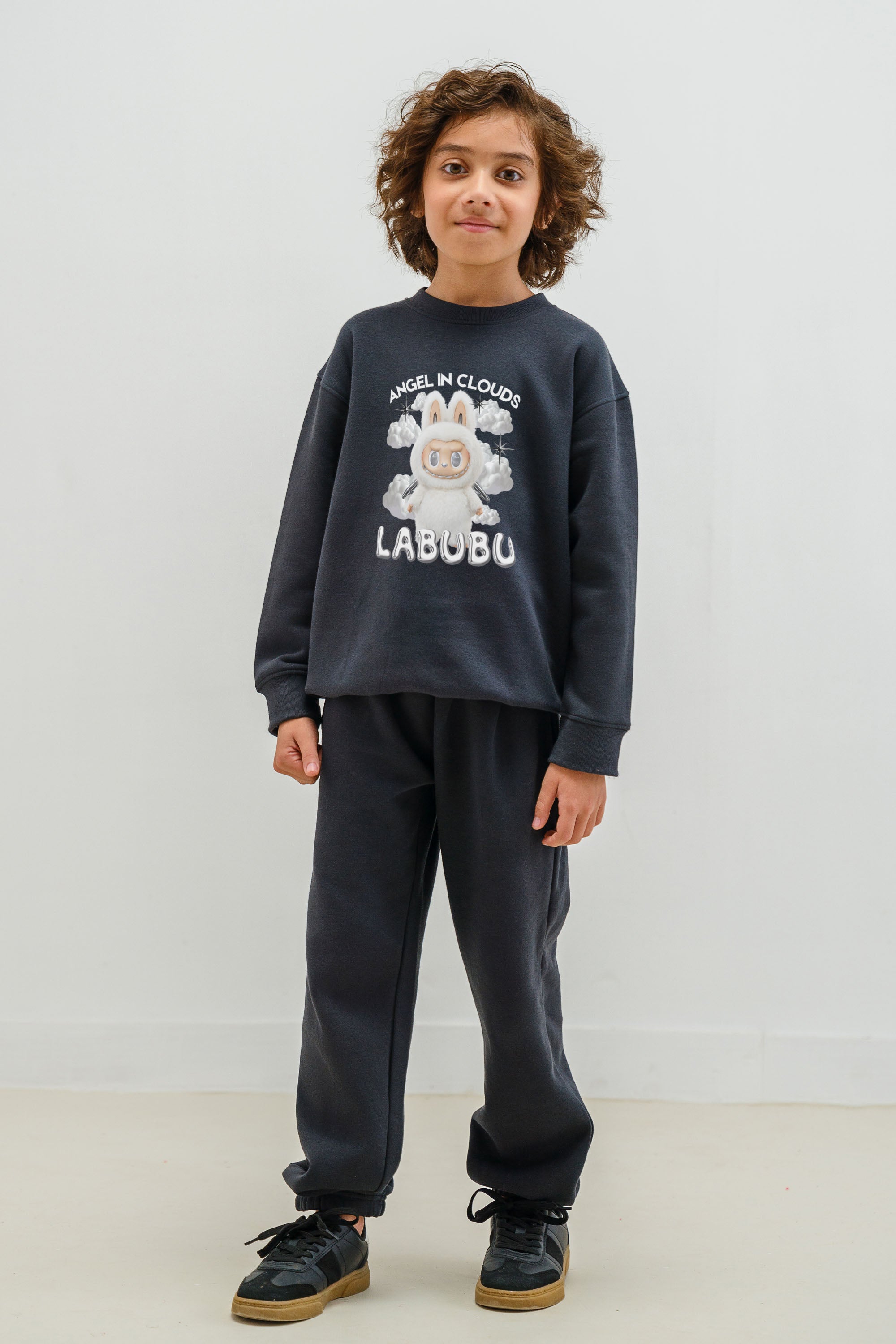Kids Premium Labubu Cloud Printed Sweatshirt (Pack of 5)