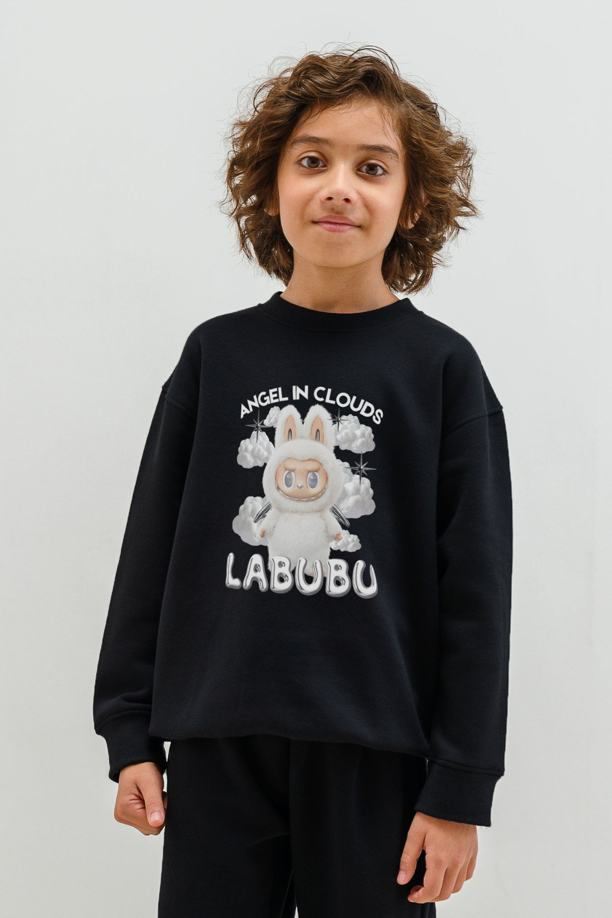 Kids Premium Labubu Cloud Printed Sweatshirt (Pack of 5)