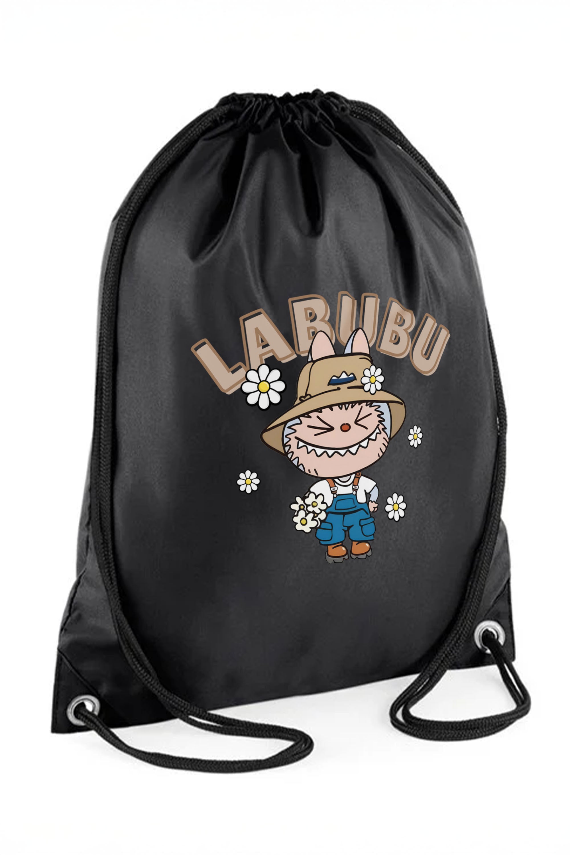 Labubu Daisy Farmer Printed Water-Resistant Gymsac