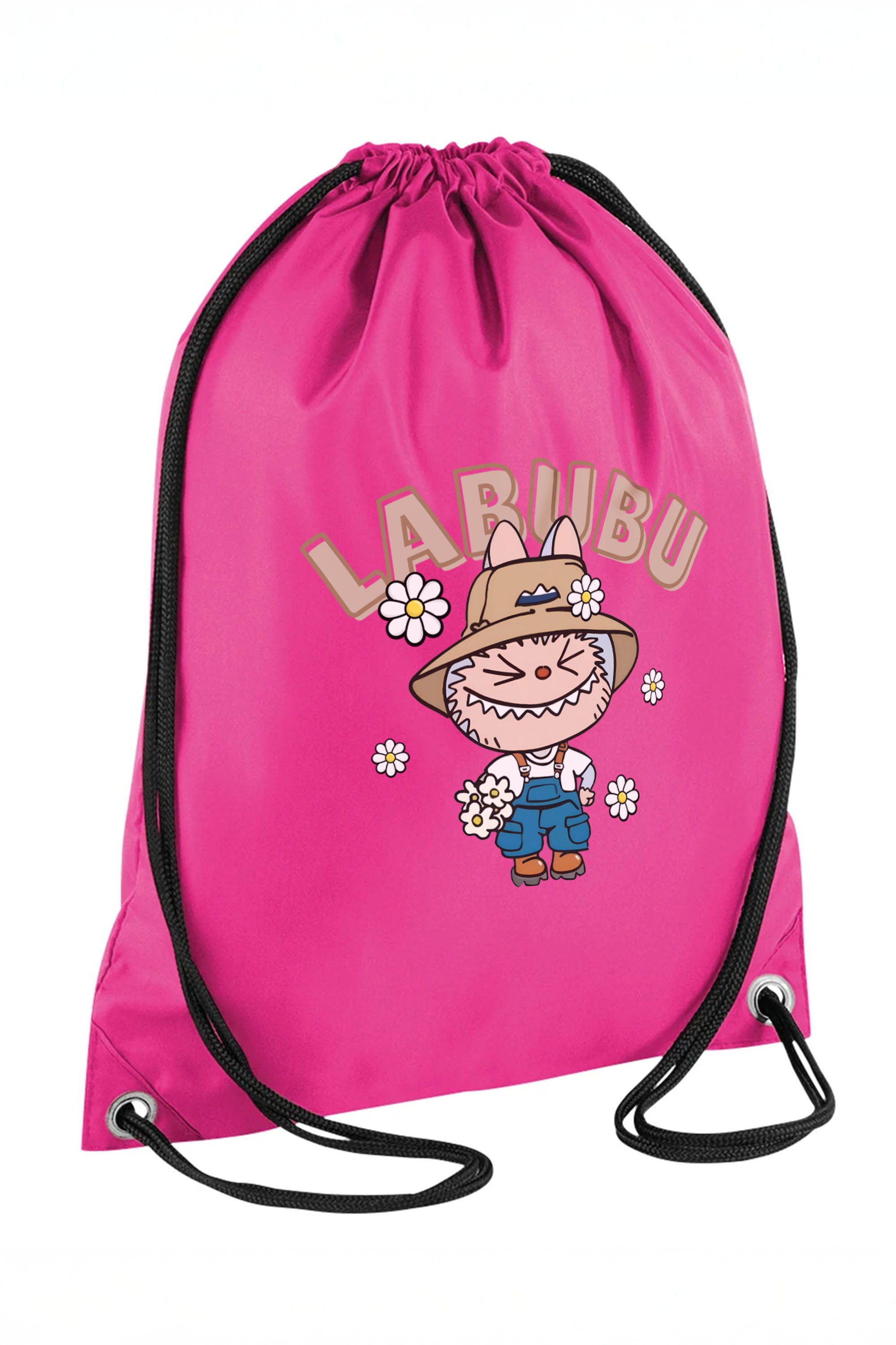 Labubu Daisy Farmer Printed Water-Resistant Gymsac