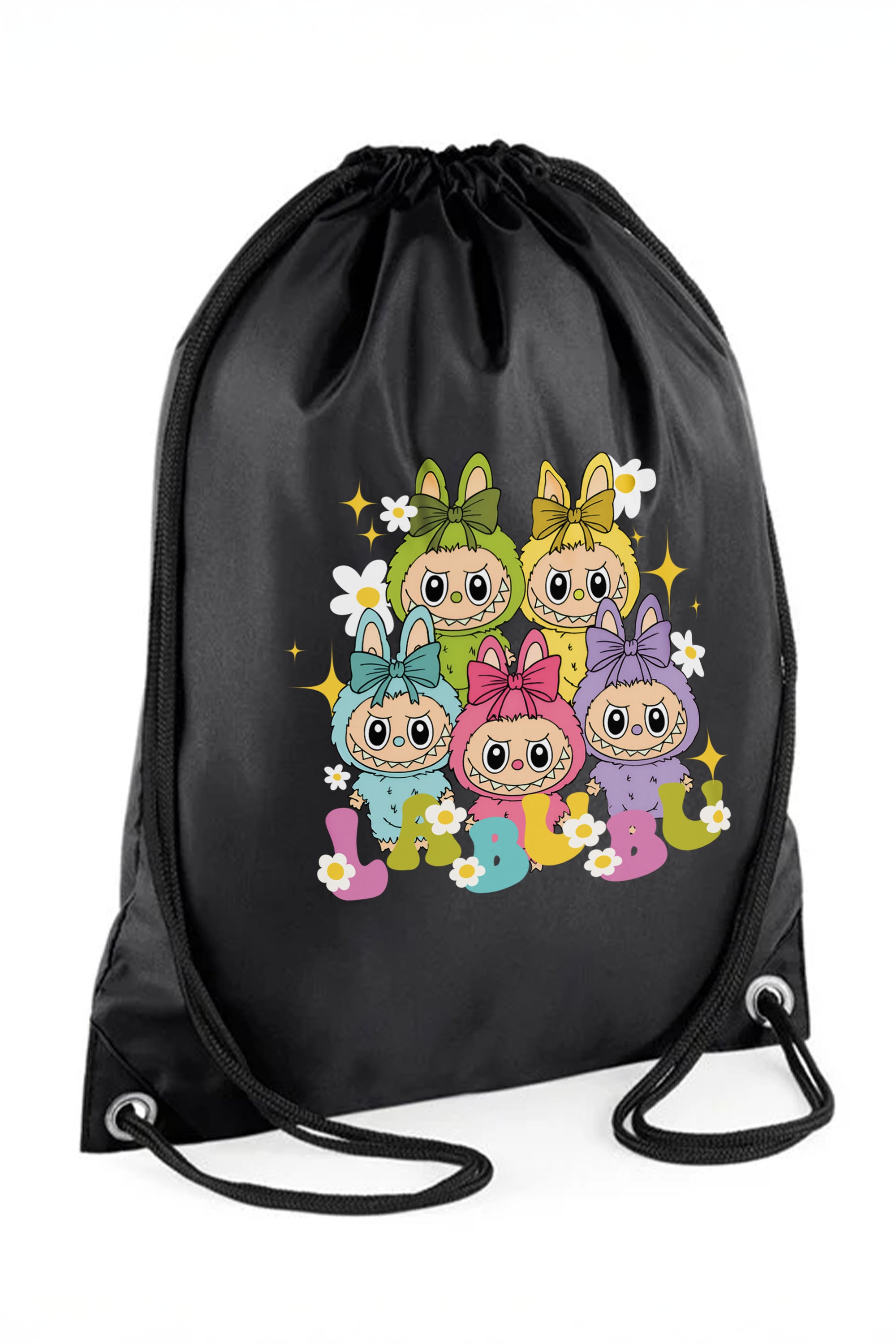 Labubu Daisy Squad Printed Water-Resistant Gymsac