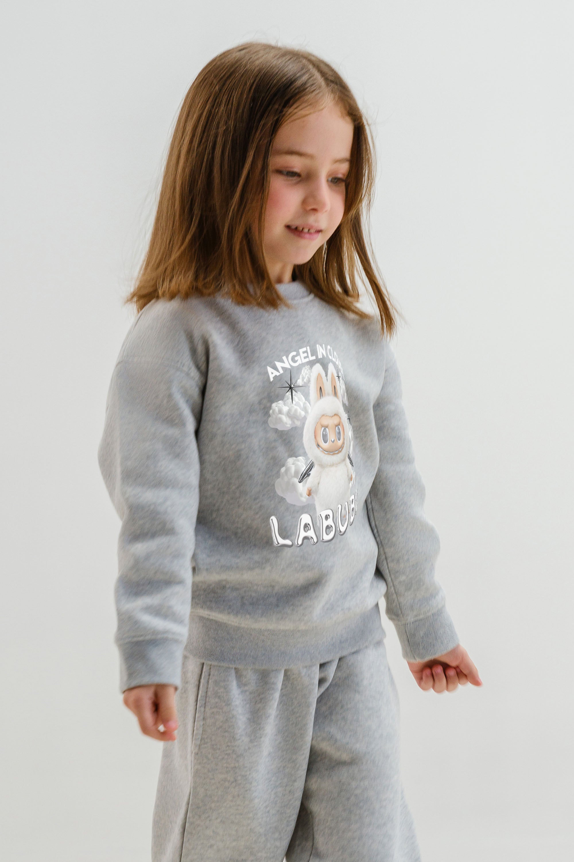 Kids Premium Labubu Cloud Printed Sweatshirt (Pack of 5)