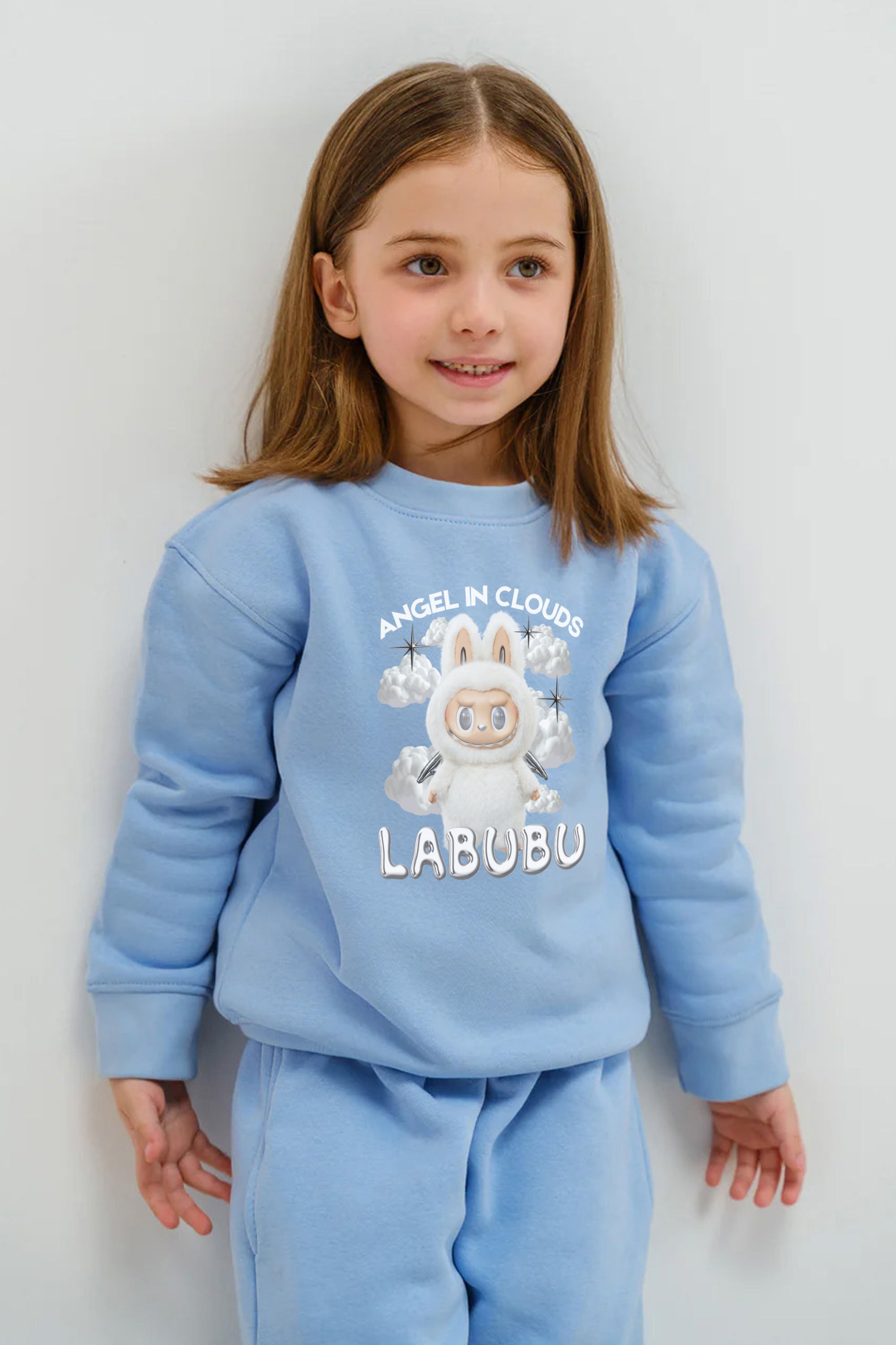 Kids Premium Labubu Cloud Printed Sweatshirt (Pack of 5)