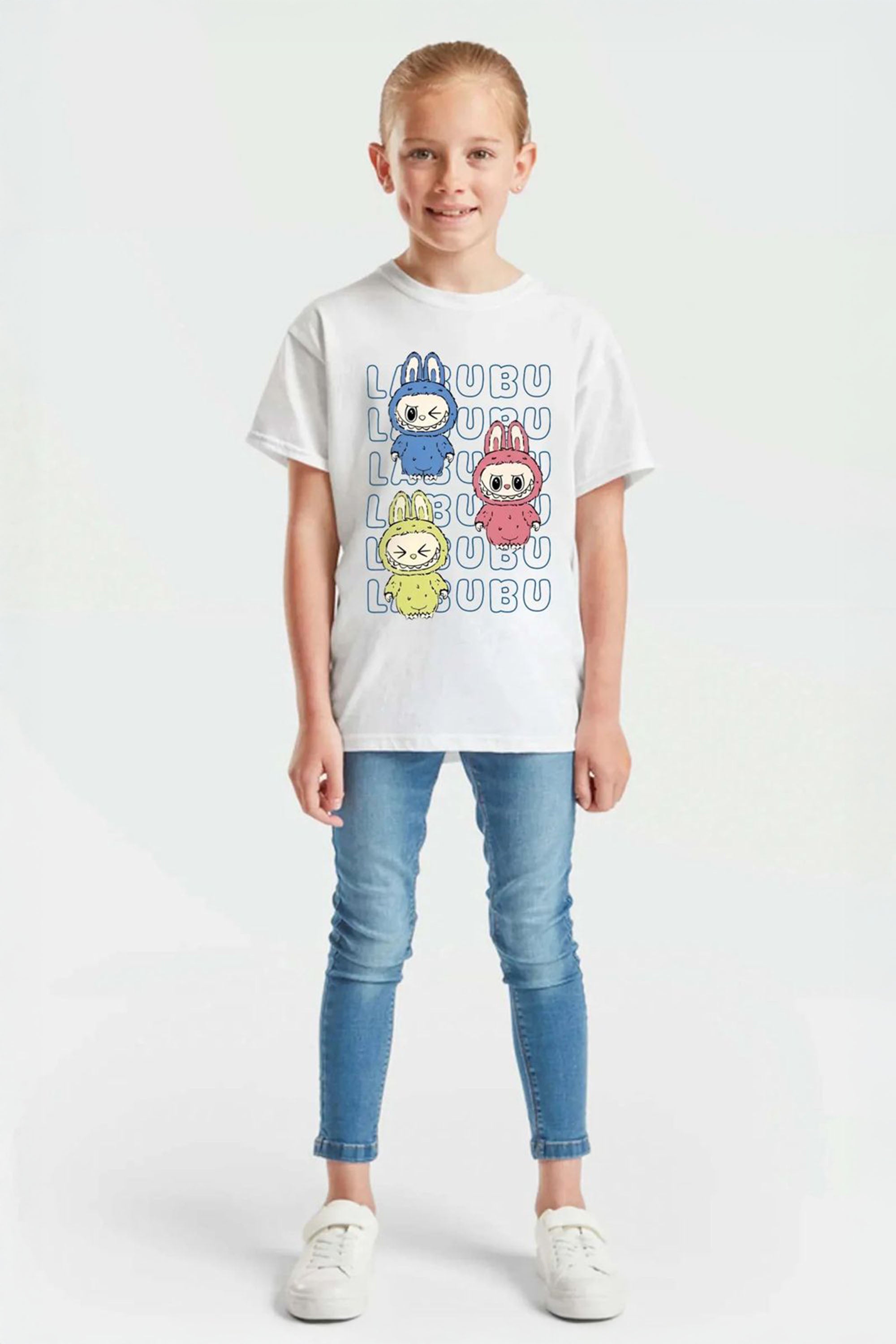 Kids Labubu Monster Printed T-Shirt