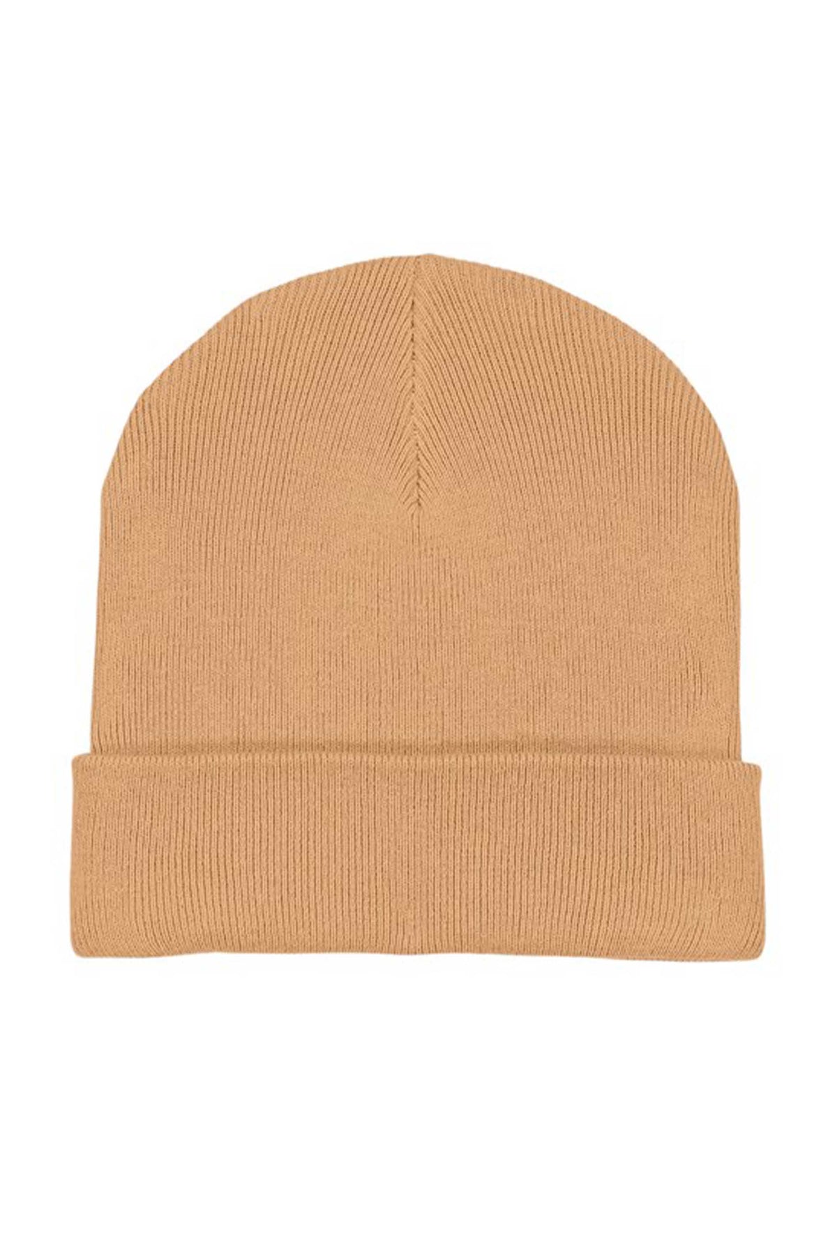 Plain Ribbed Beanie Hat