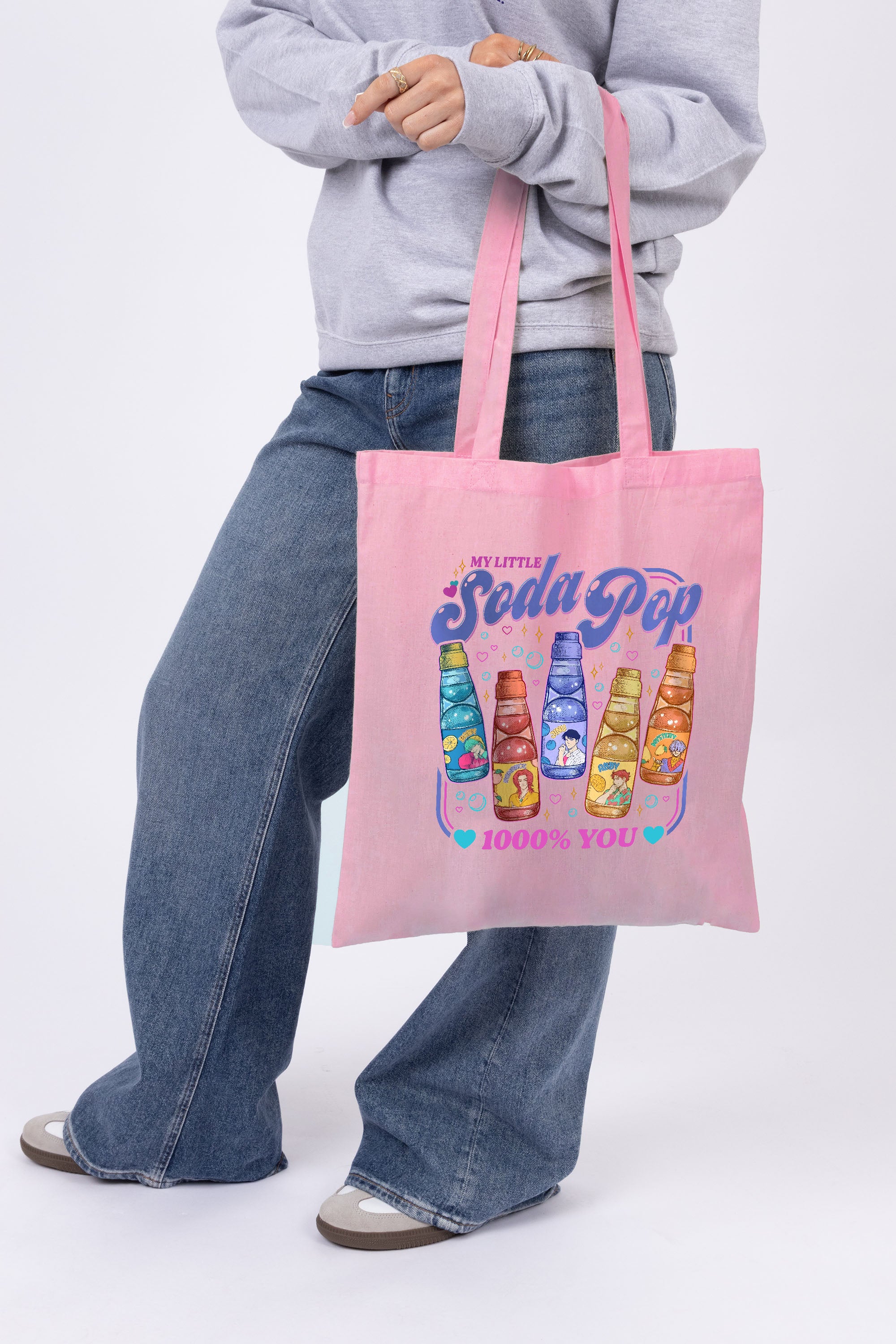 Soda Pop Printed Cotton Tote Bag