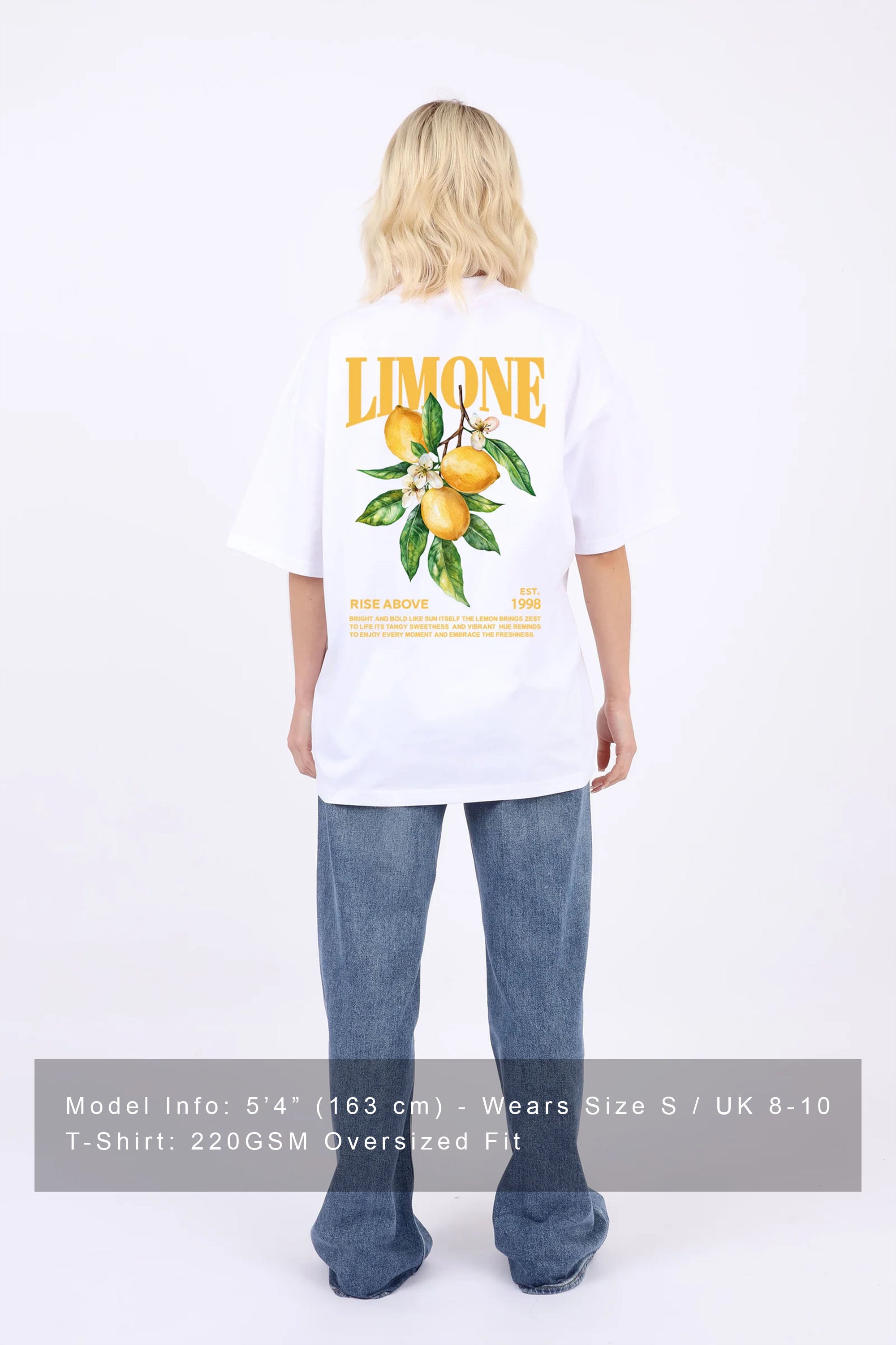 Oversized T-Shirt In Limone Rise Print (Custom Pack)