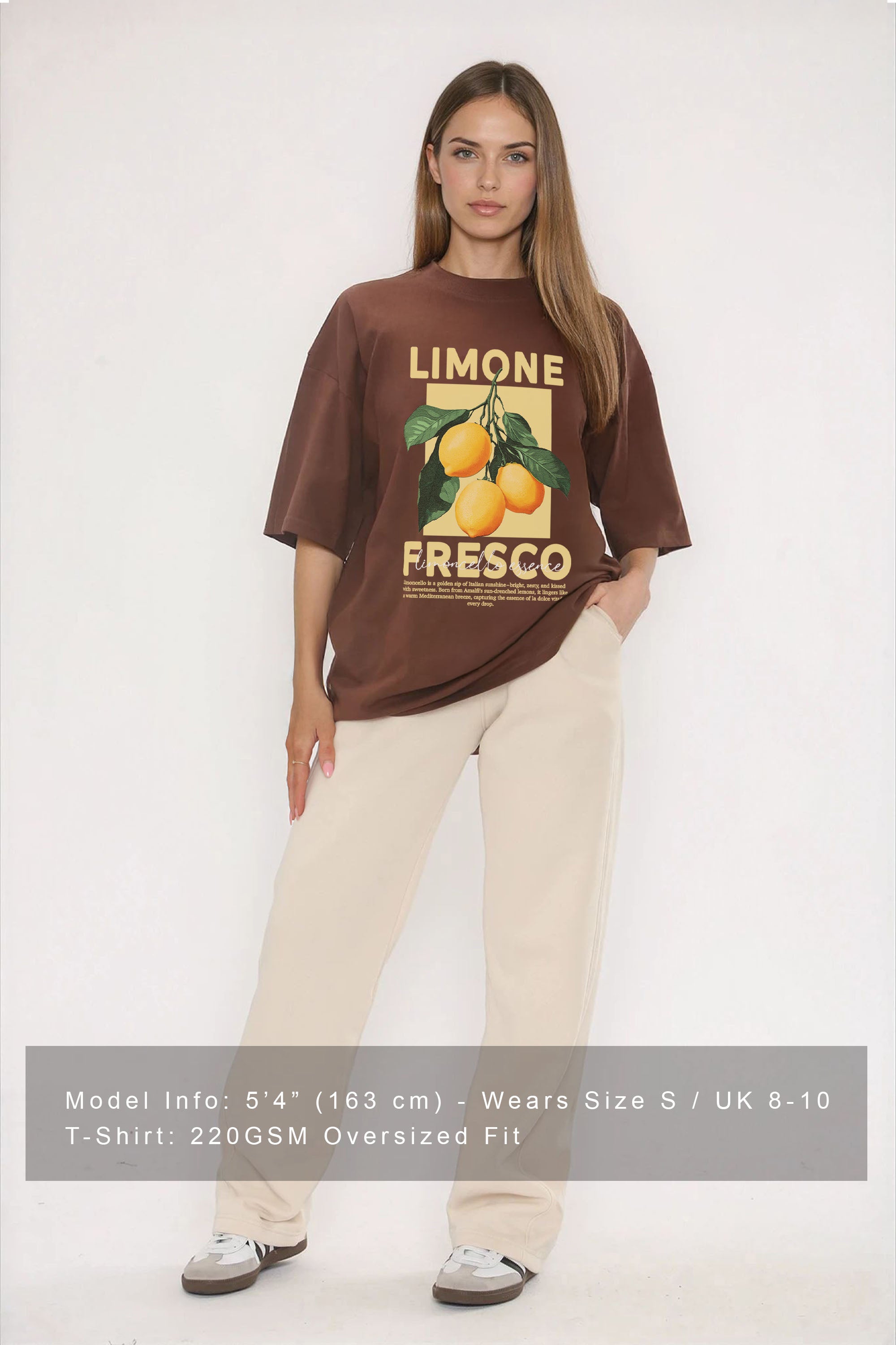Citron's store プロフ見てね Oversized T-Shirt In Limone Fresco Lemons Print (Custom Pack