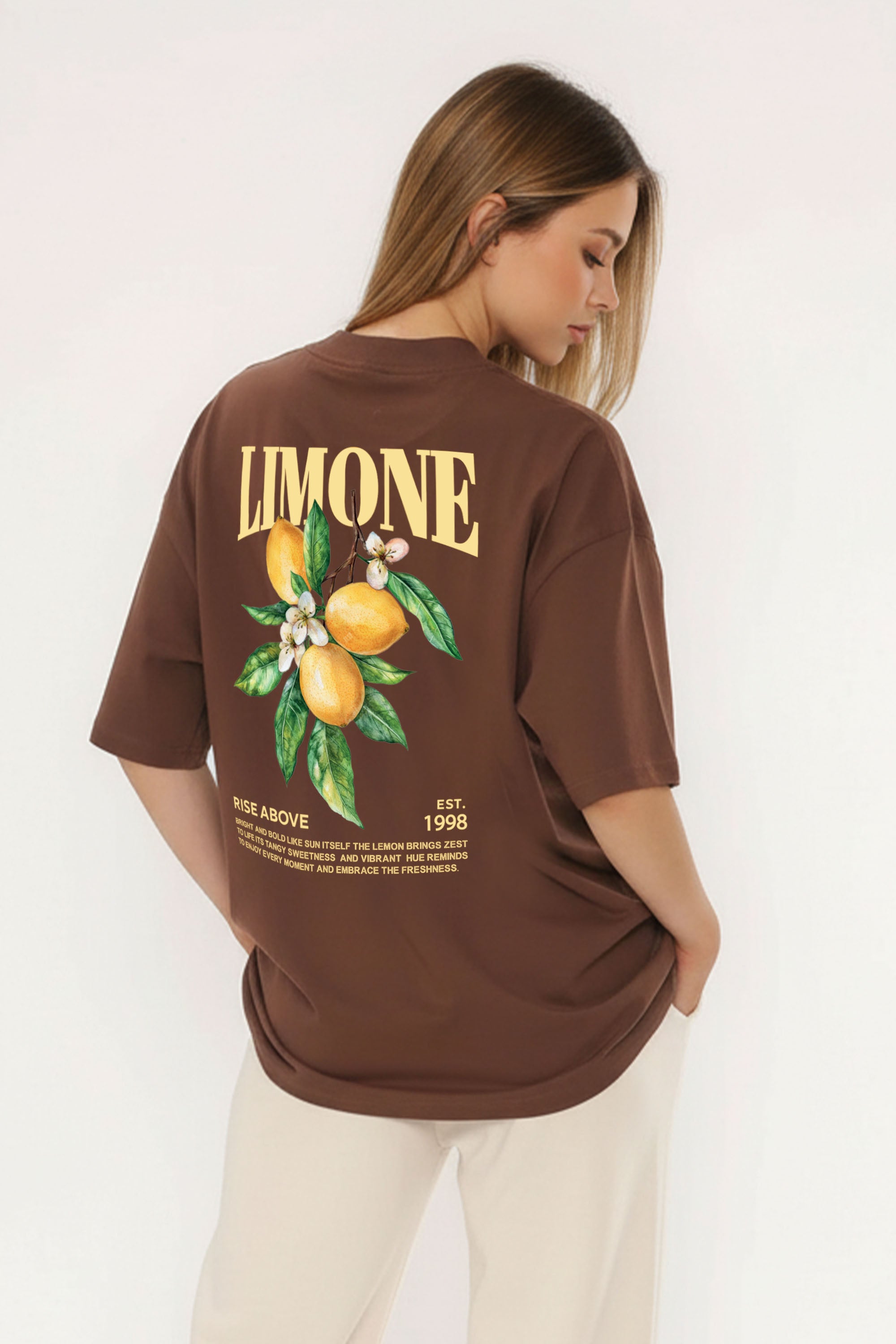 Oversized T-Shirt In Limone Rise Print
