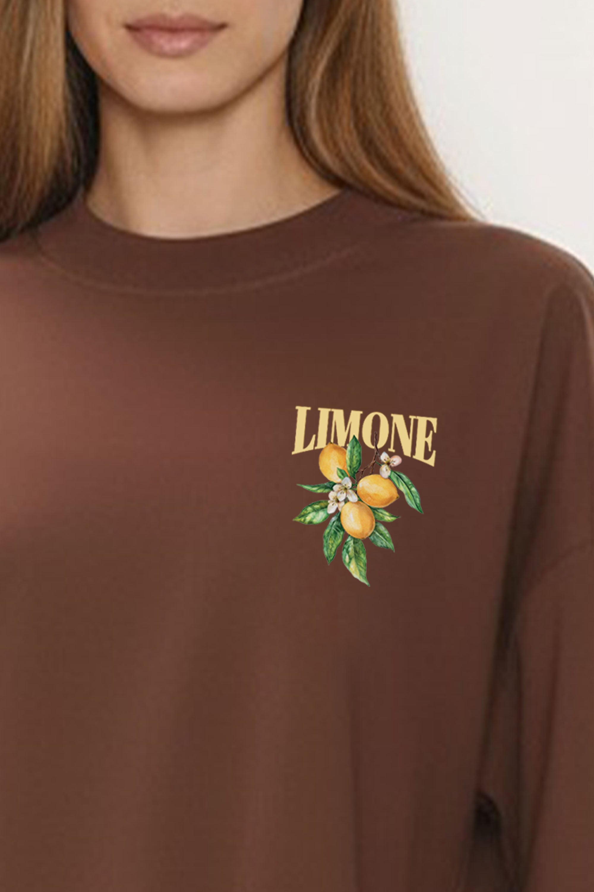 Oversized T-Shirt In Limone Rise Print