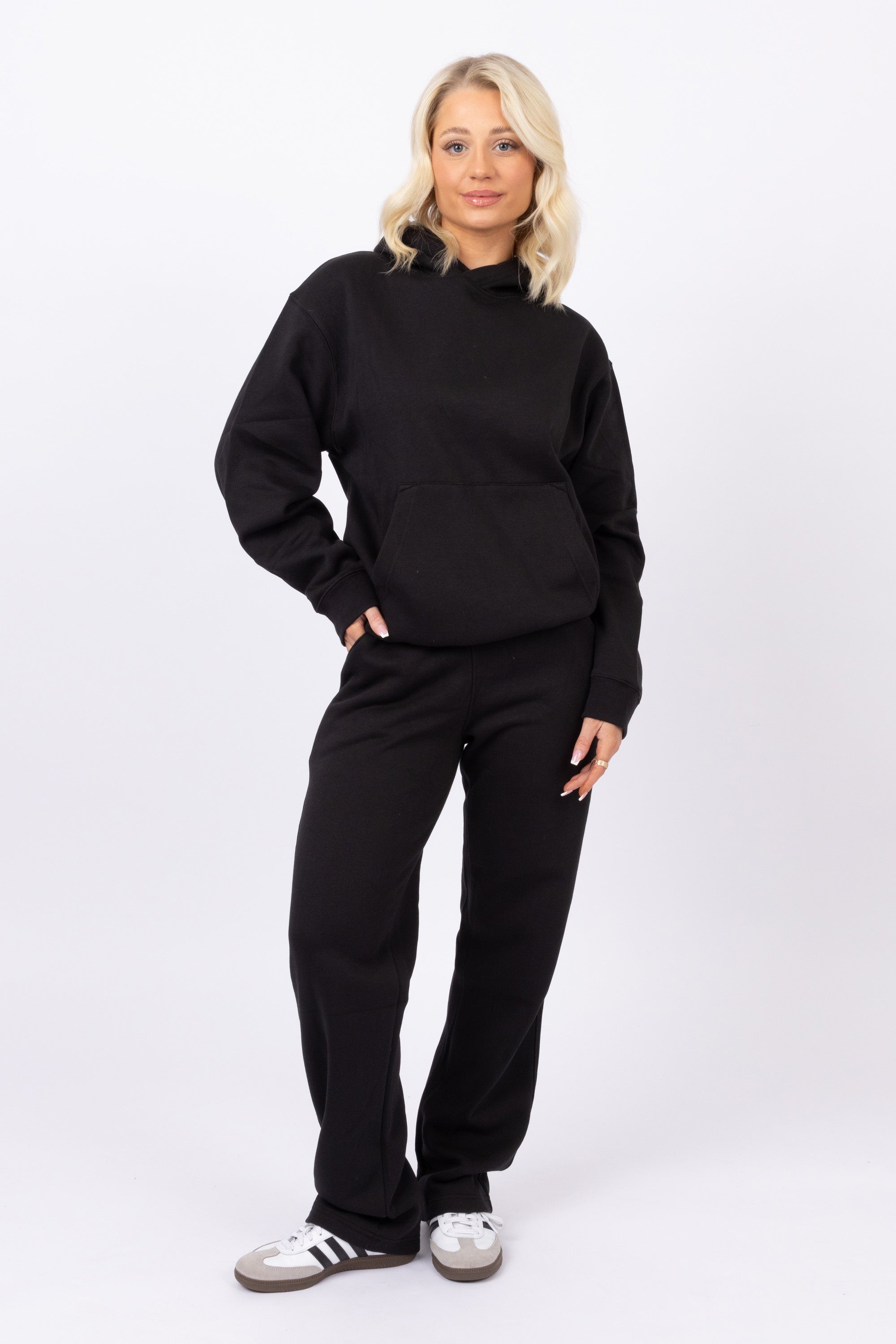 Black LSF Hoodie &  Staight Leg Joggers Co-Ord Set (Pack Of 4 Sets)