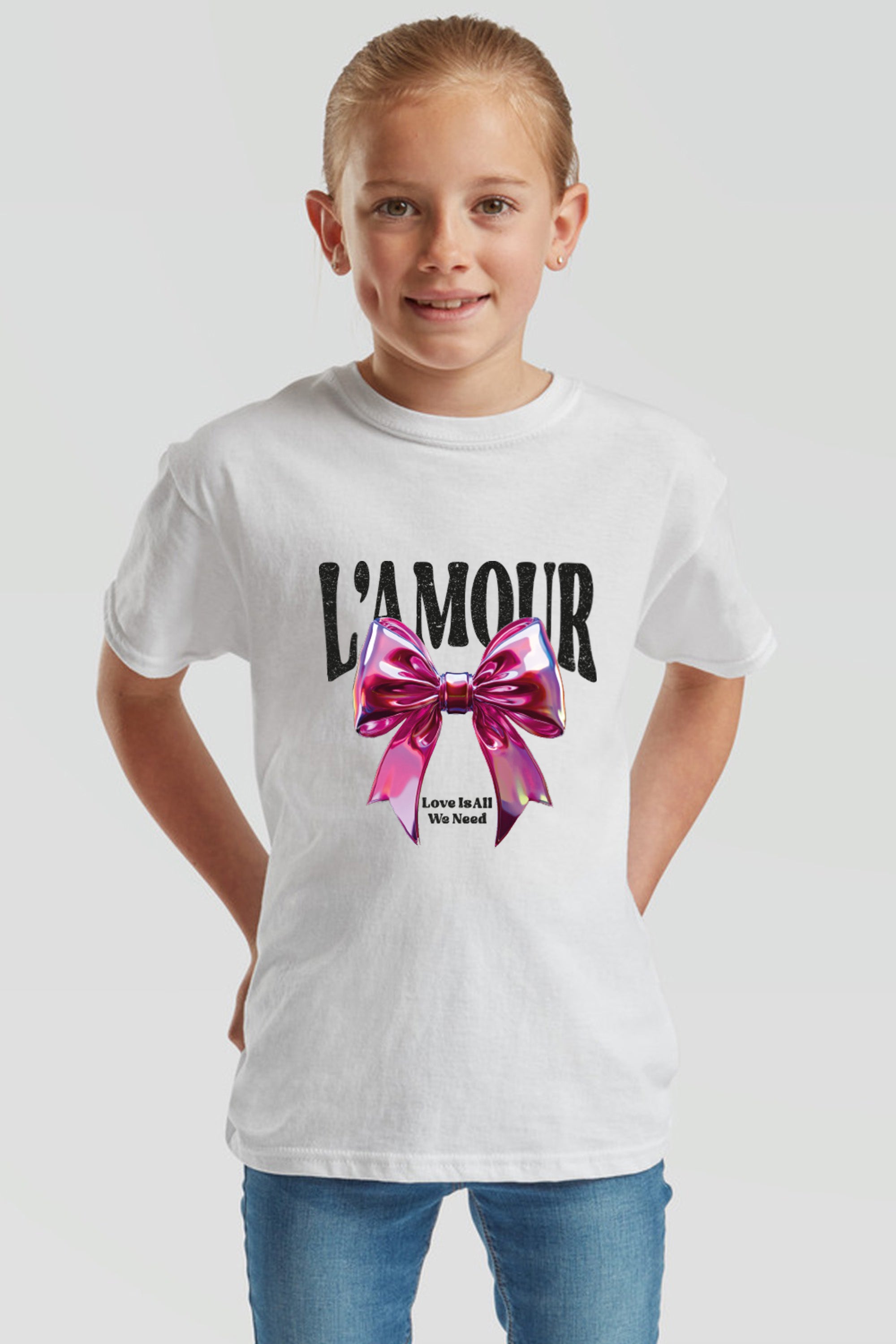 Kids L'amour Printed T-Shirt (Pack of 5)