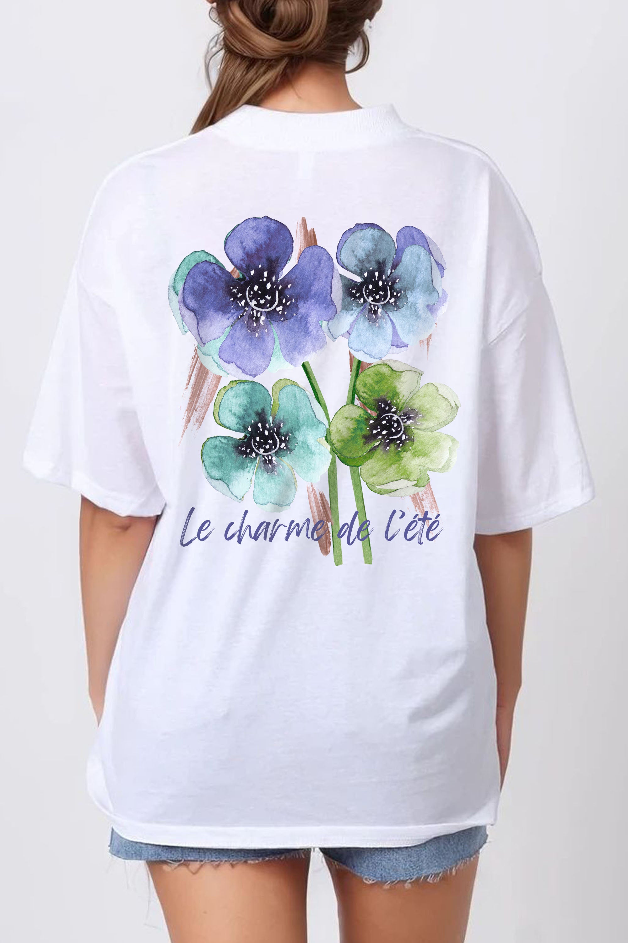 150GSM Oversized T-Shirt in Le Charm De Floral Print
