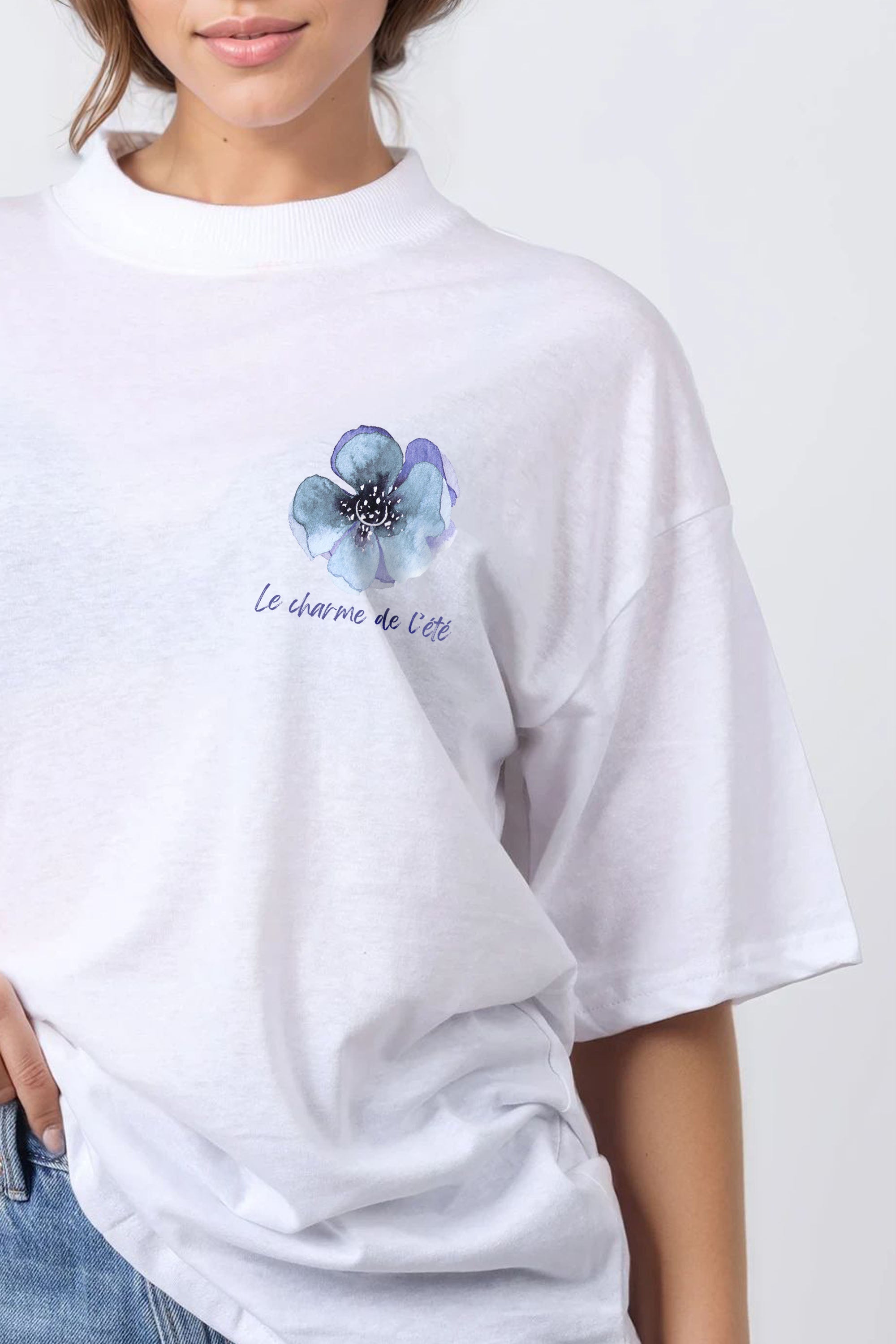 150GSM Oversized T-Shirt in Le Charm De Floral Print