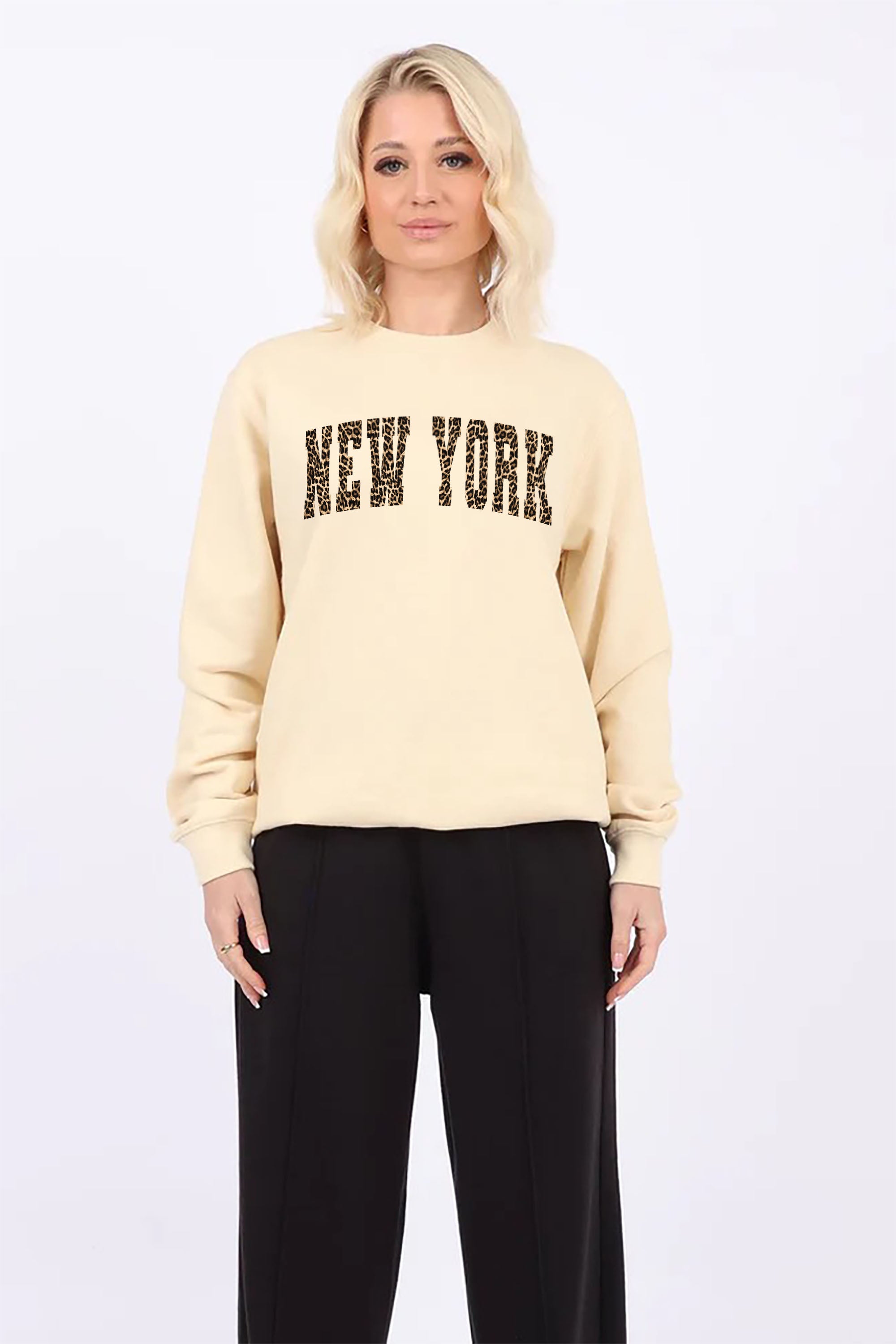 New York Leopard Printed Sweatshirts (Pack of 6)