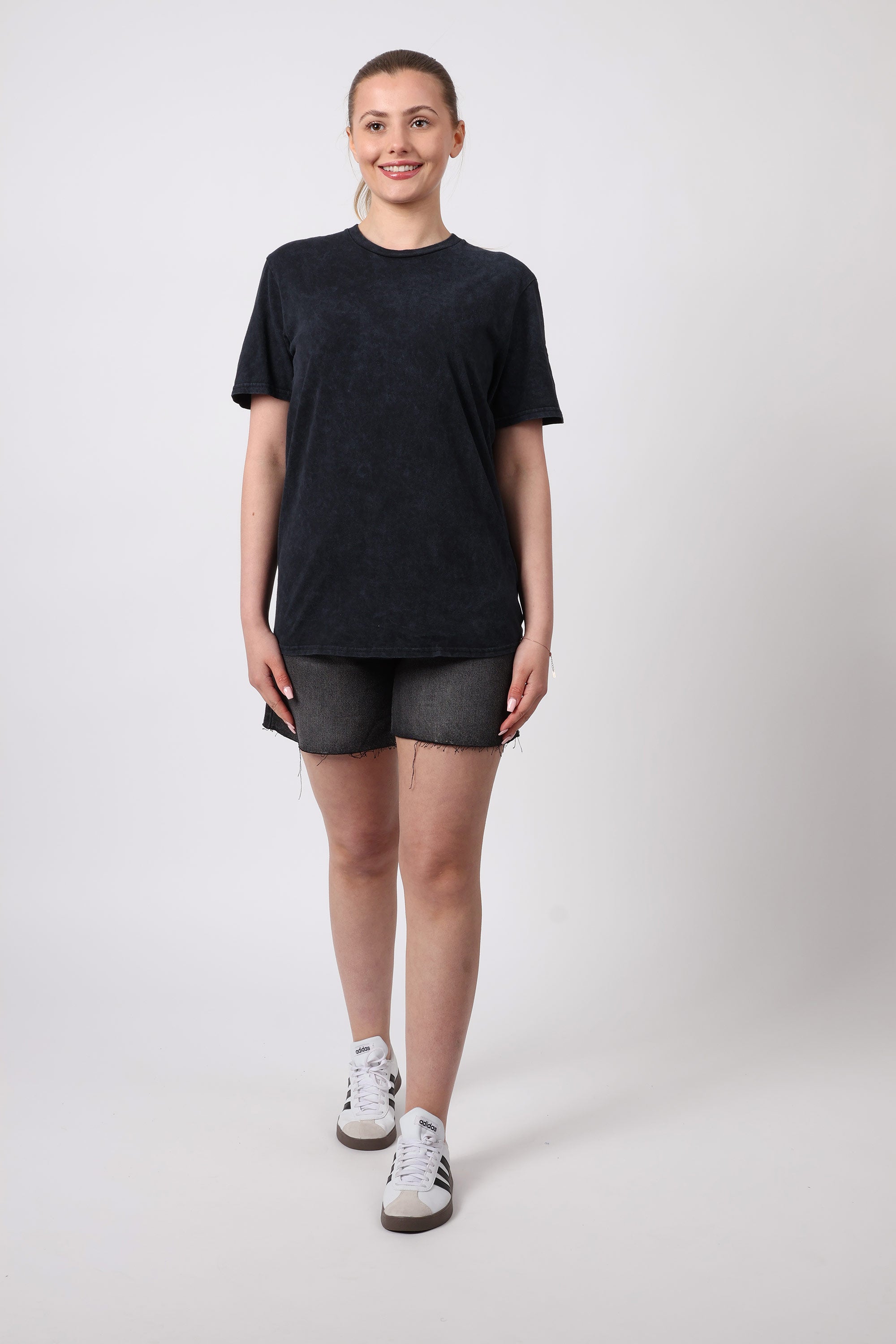 Acid Wash Oversized Plain T-Shirt