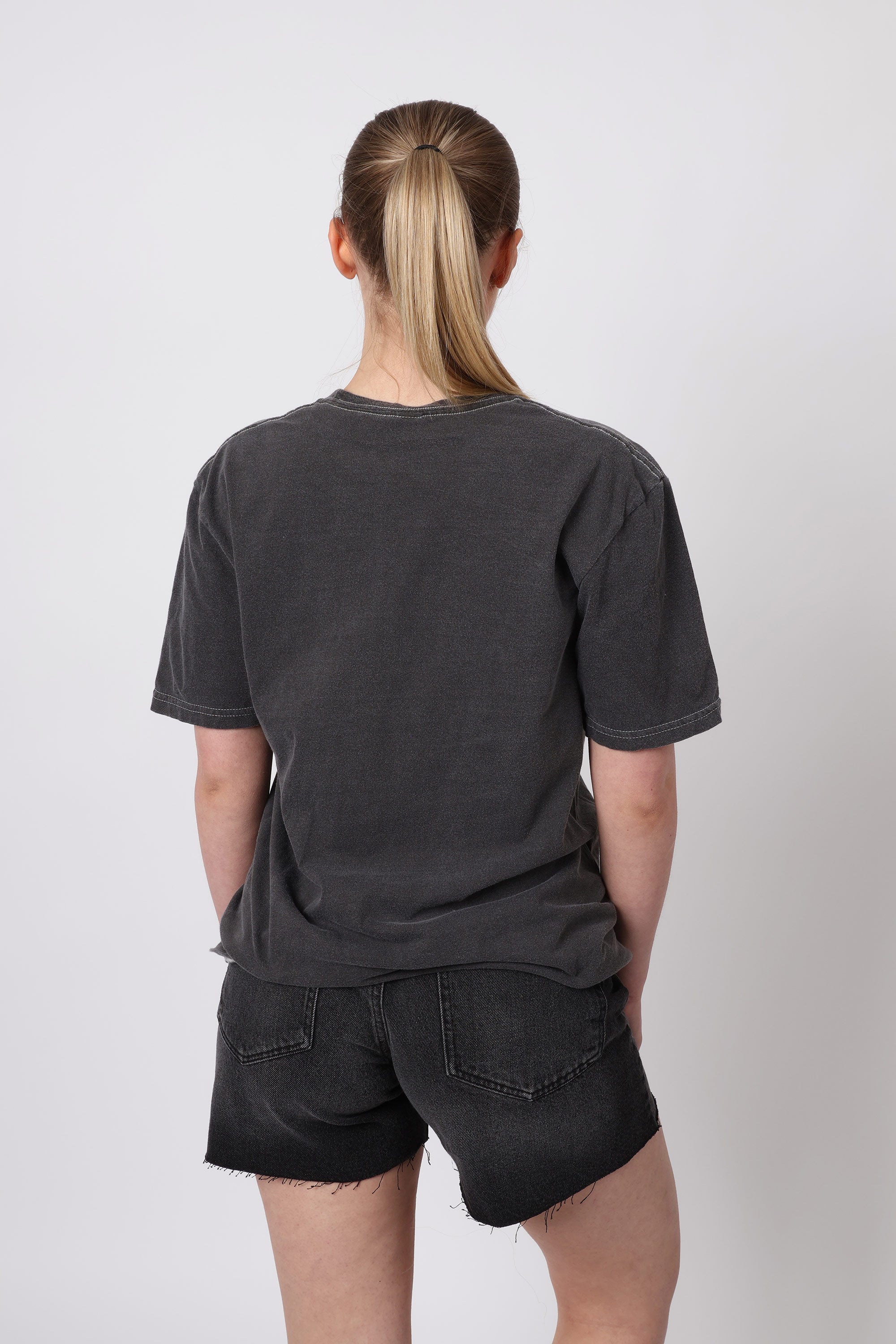 Acid Wash Oversized Plain T-Shirt