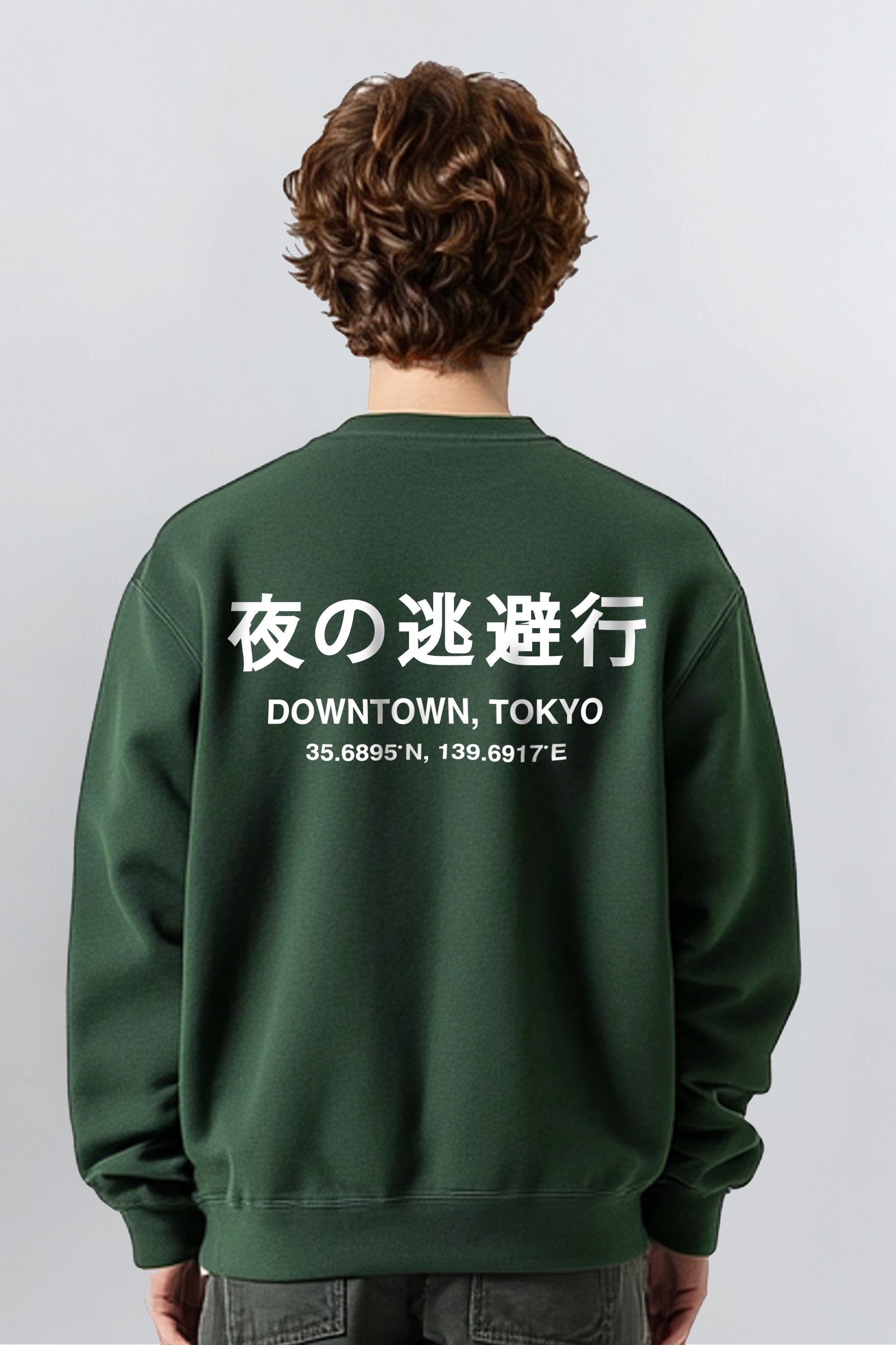 Mens Downtown Tokyo Printed Sweatshirts (Custom Packs)