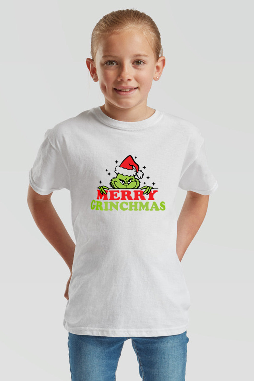 Kids Merry Grinchmas Christmas T-Shirt ( Pack of 5)