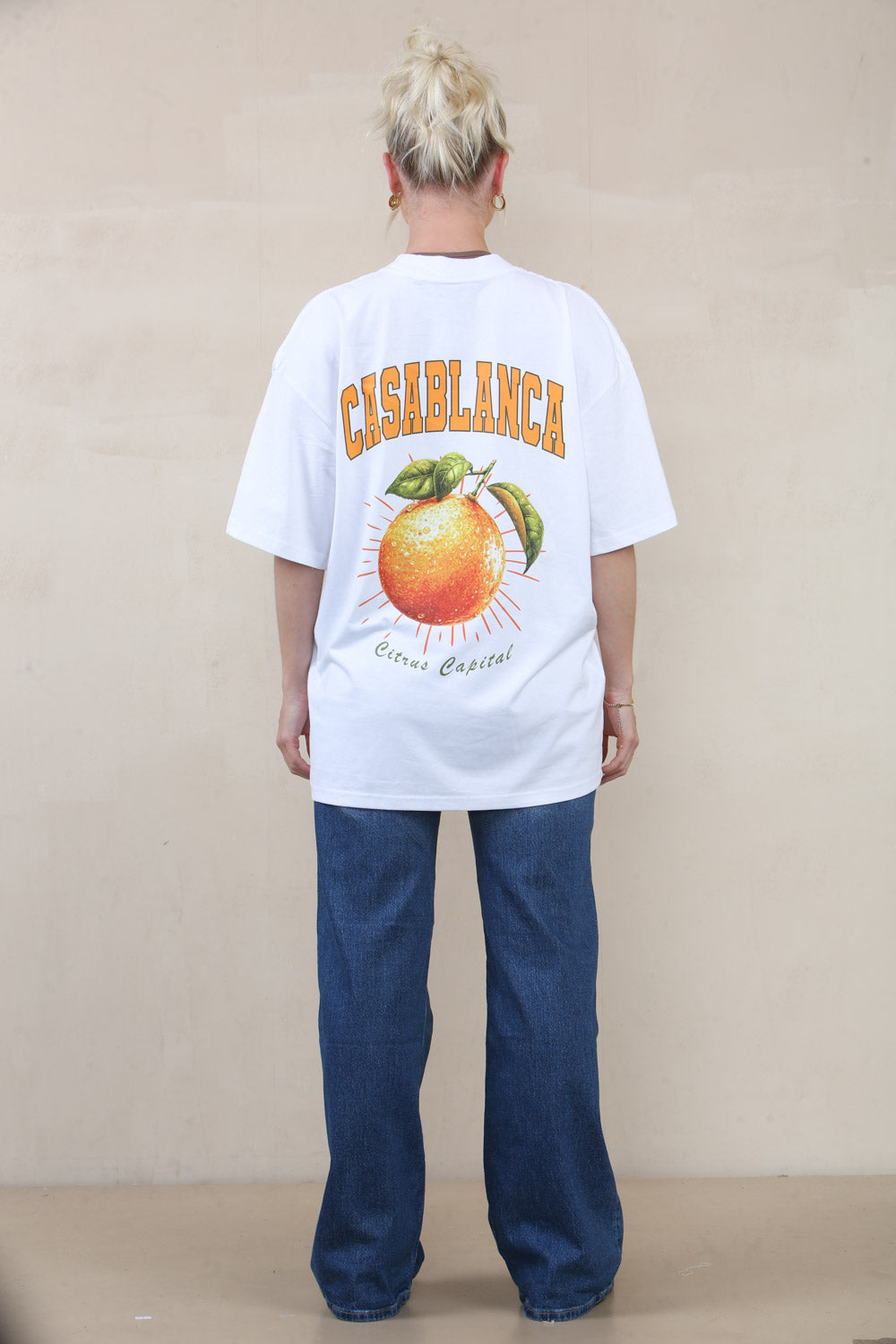 220GSM Oversize T-Shirt In Casablanca Print