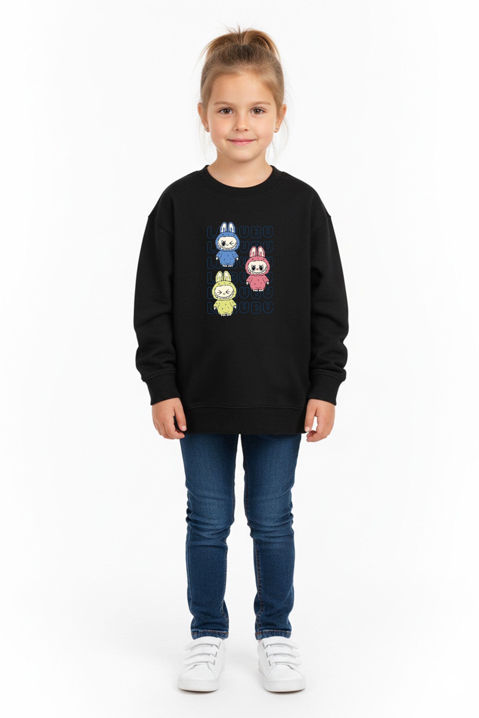 Kids Labubu Monster Printed Sweatshirt