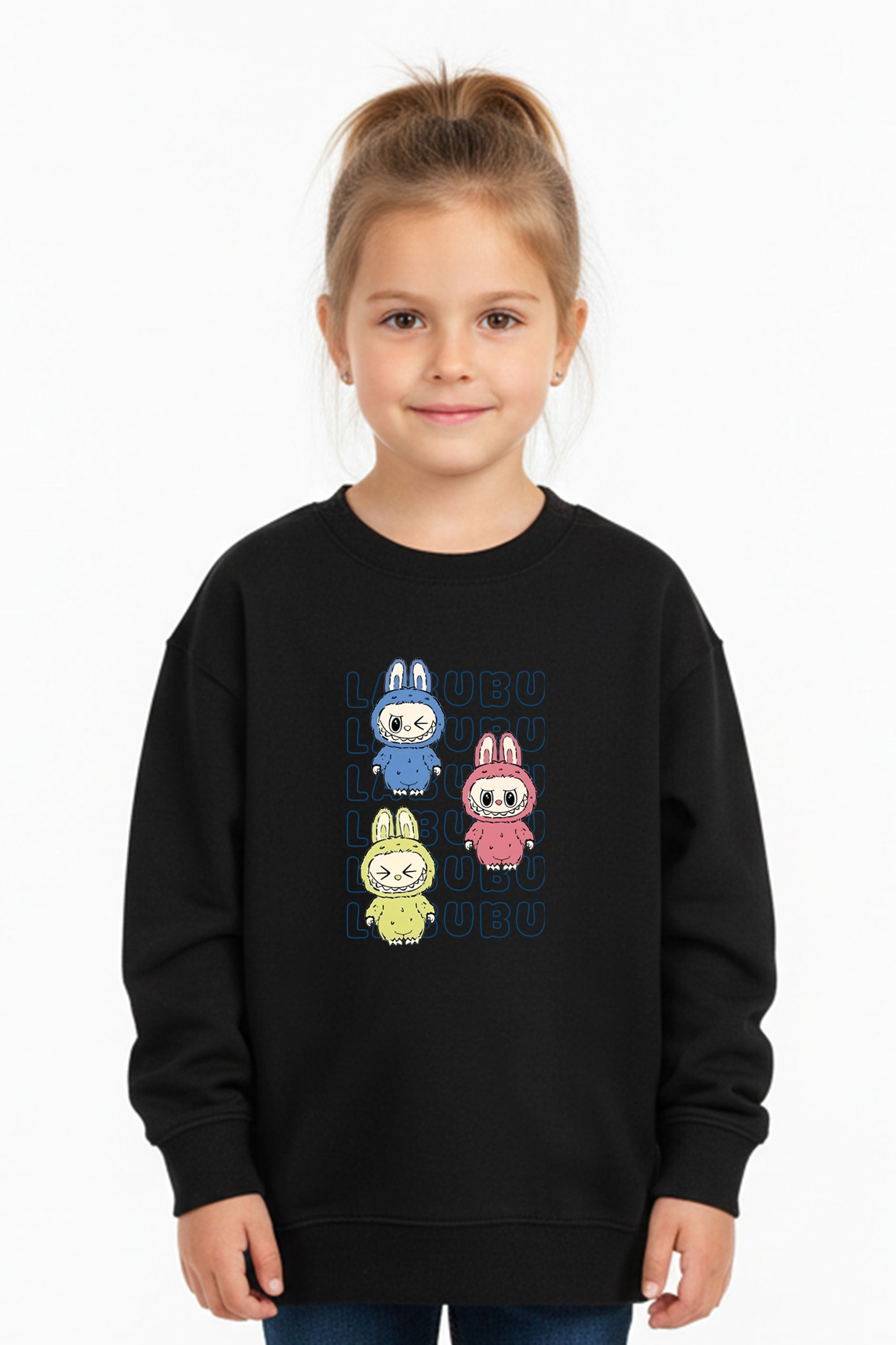 Kids Labubu Monster Printed Sweatshirt