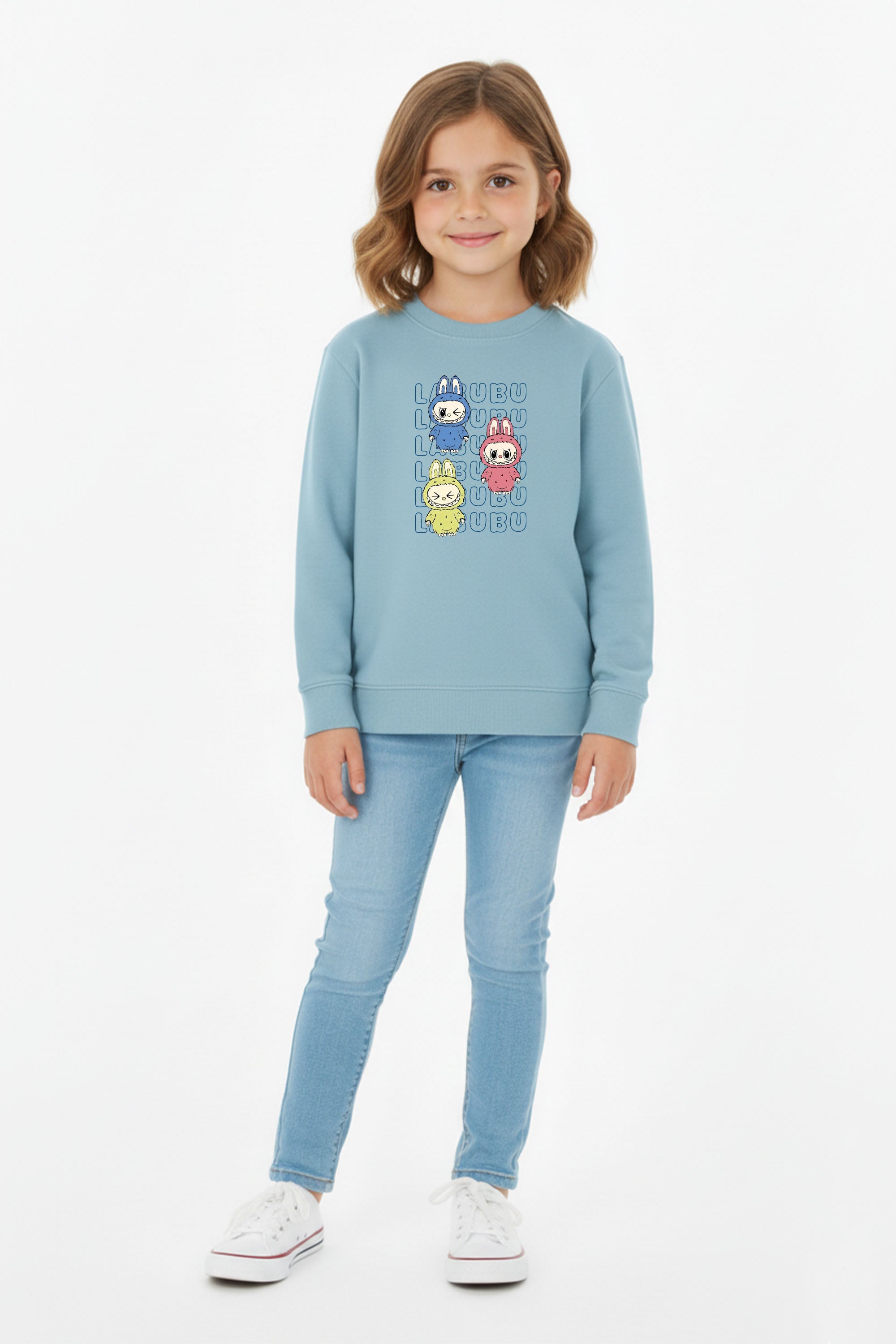 Kids Labubu Monster Printed Sweatshirt