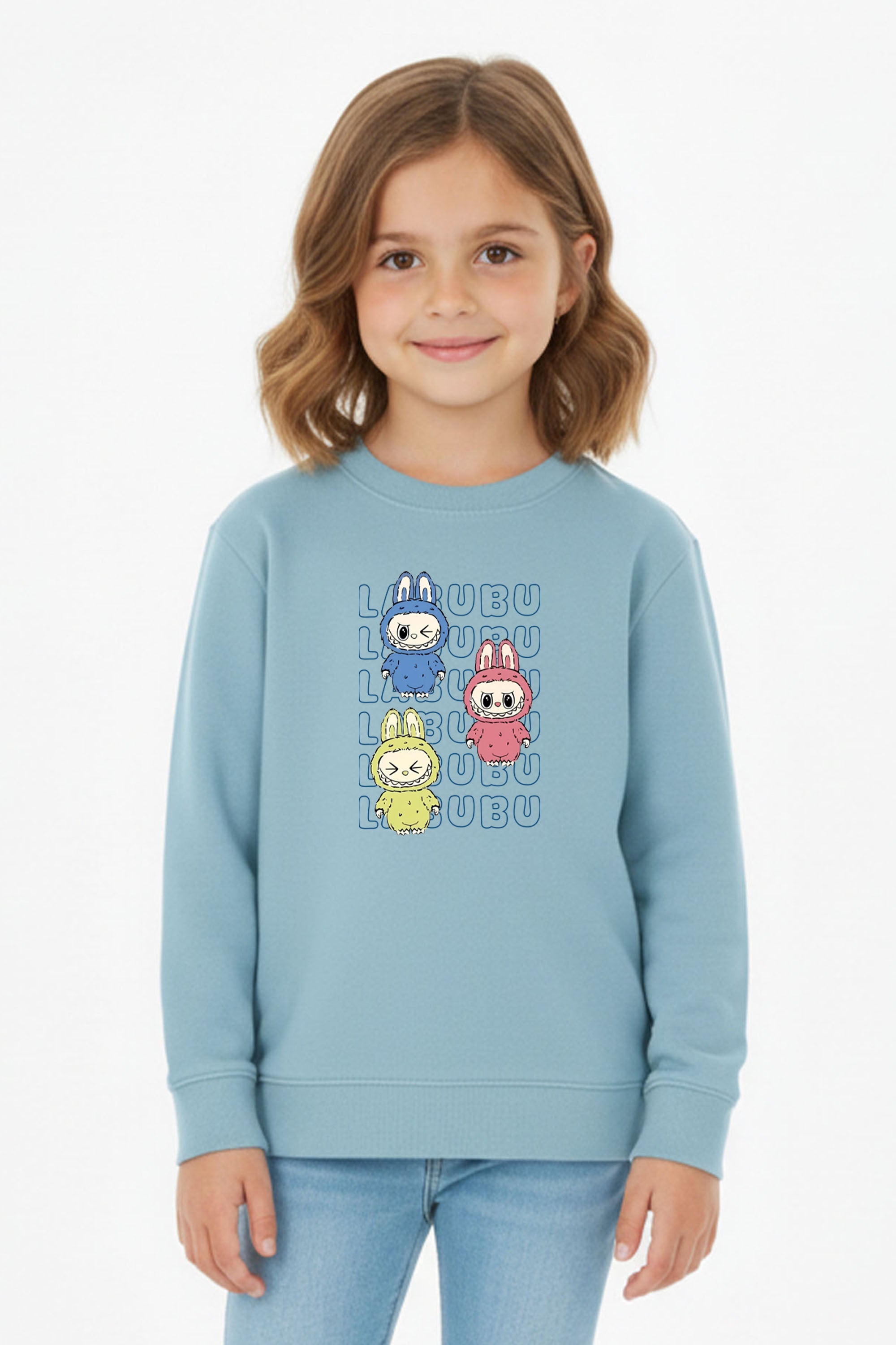 Kids Labubu Monster Printed Sweatshirt