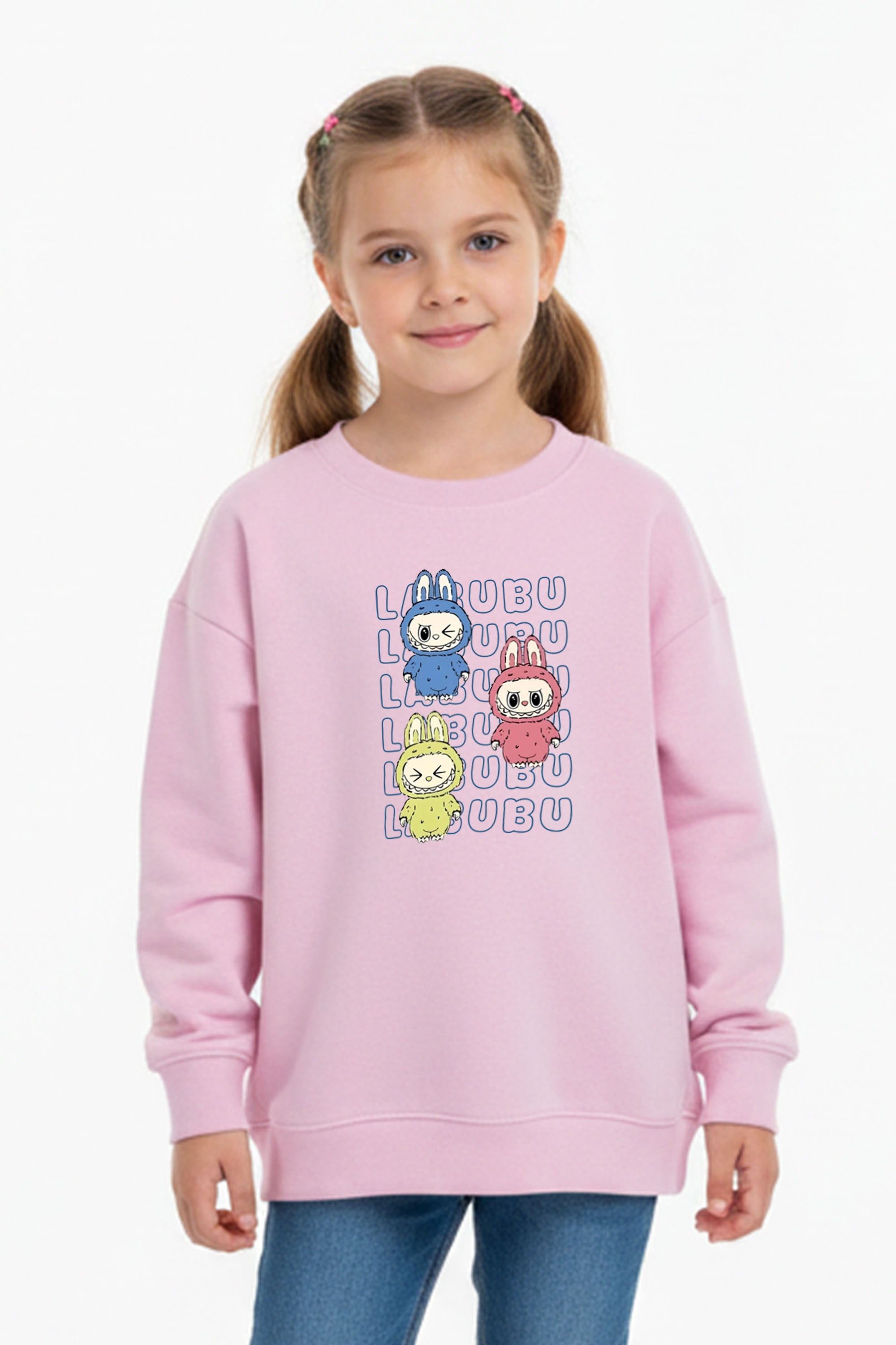 Kids Labubu Monster Printed Sweatshirt