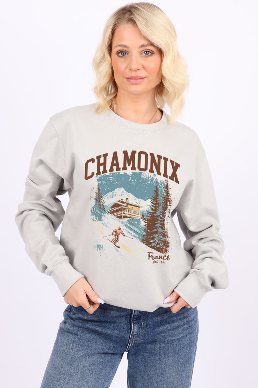 Chamonix France Ski Haven Printed Sweatshirts (Custom Packs)