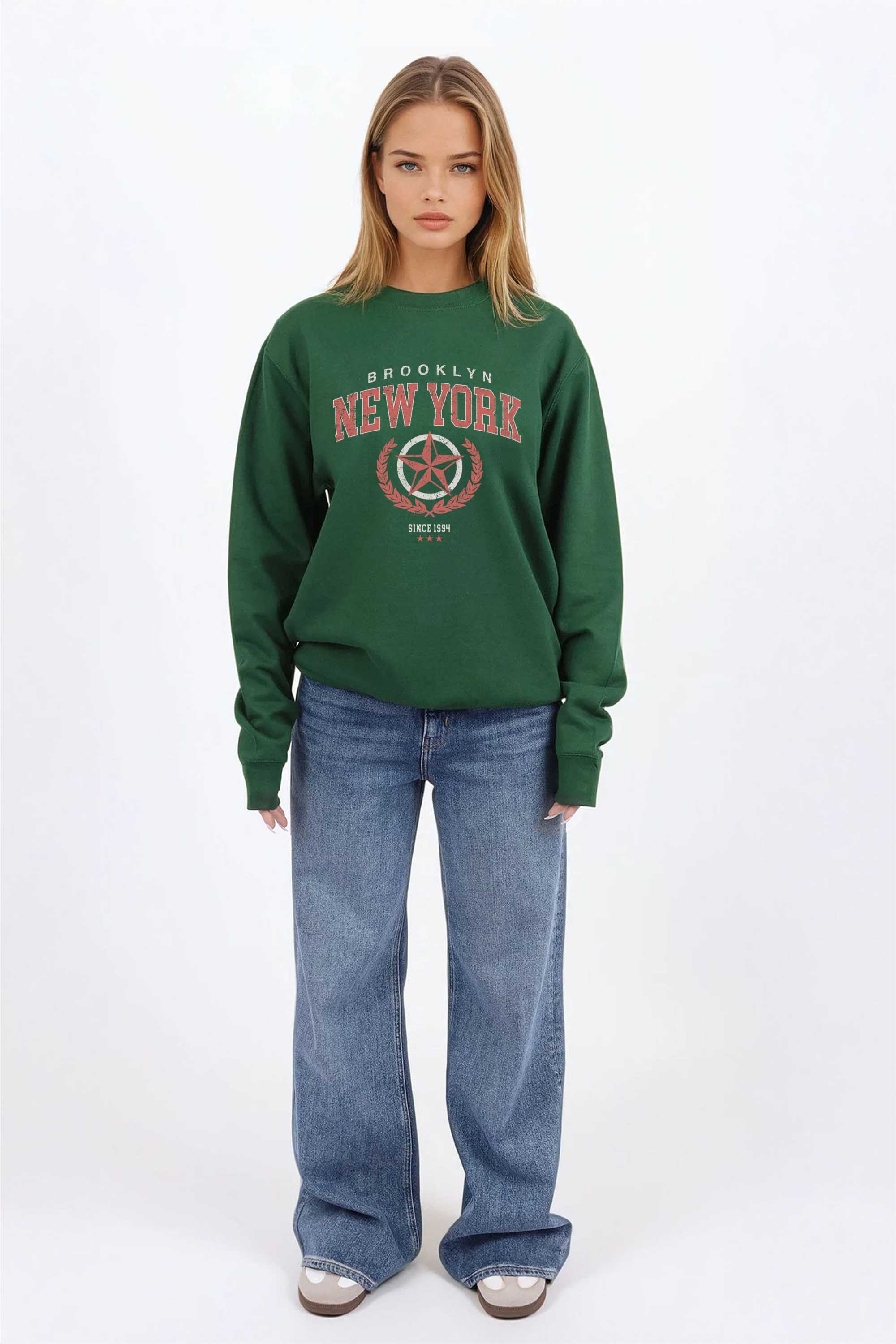Brooklyn New York Graphic Printed Sweatshirt