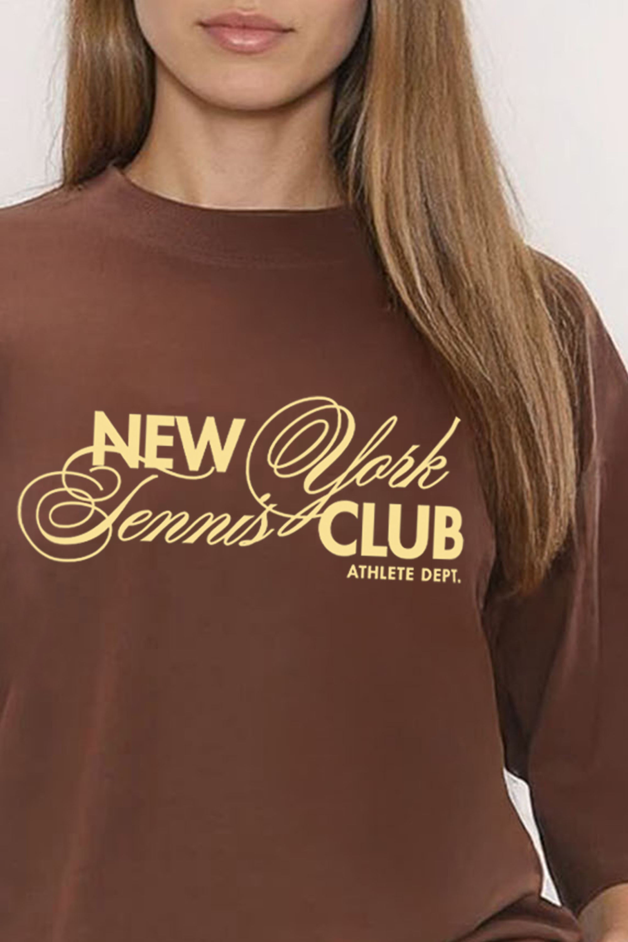 220GSM Oversized T-Shirt In Newyork Tennis Club Print