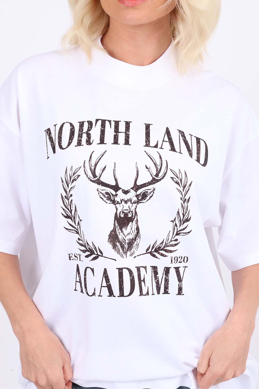 220GSM Oversize T-Shirt North Land Academy Print