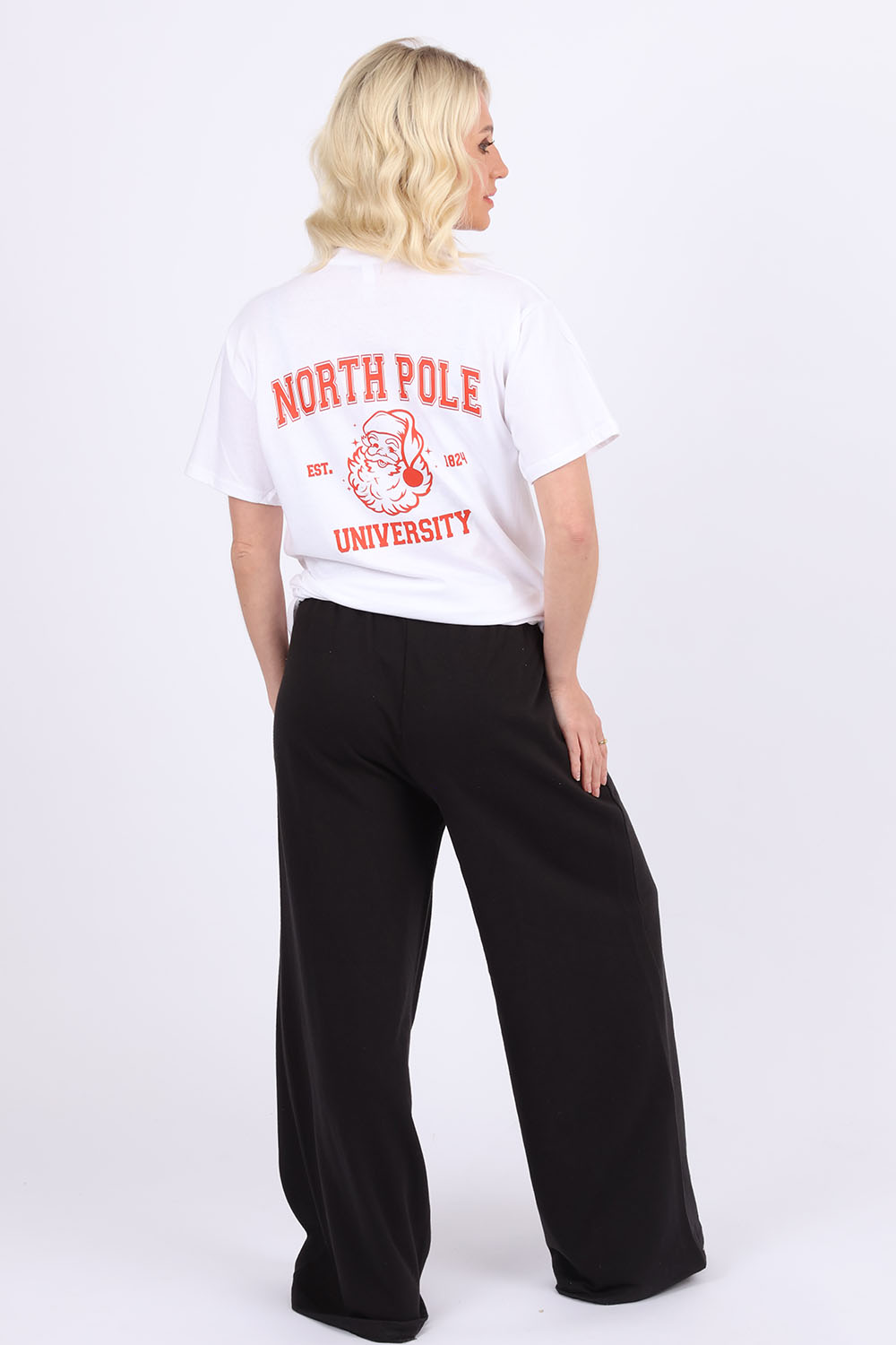 North Pole University Printed T-Shirt | Christmas T-shirt