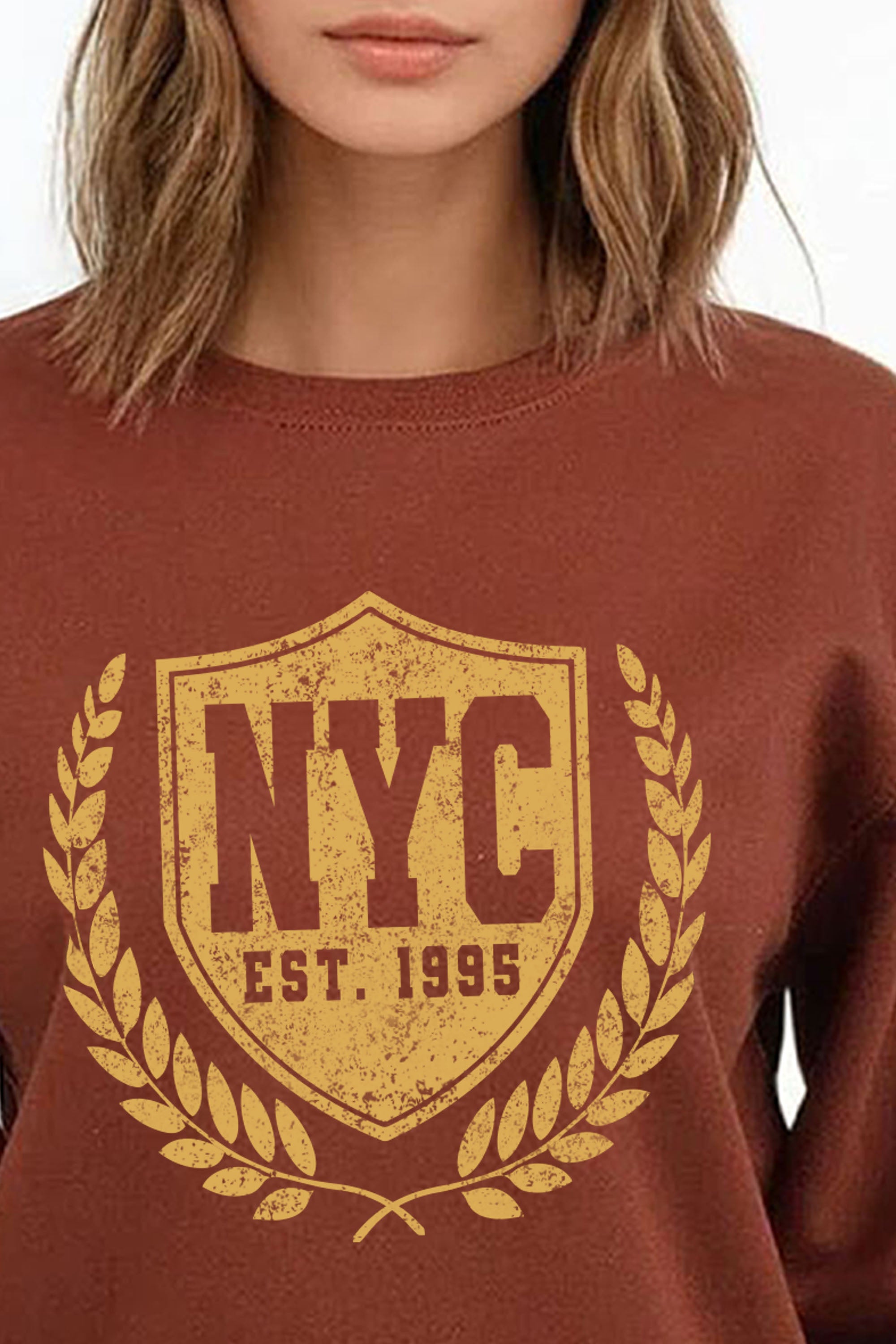 Vintage NYC Shield Printed Sweatshirt