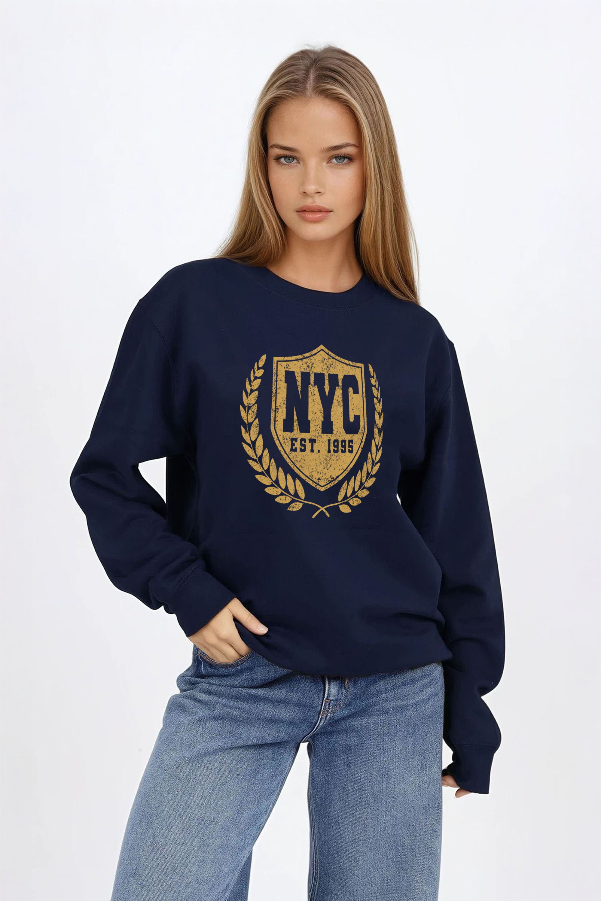 Vintage NYC Shield Printed Sweatshirt