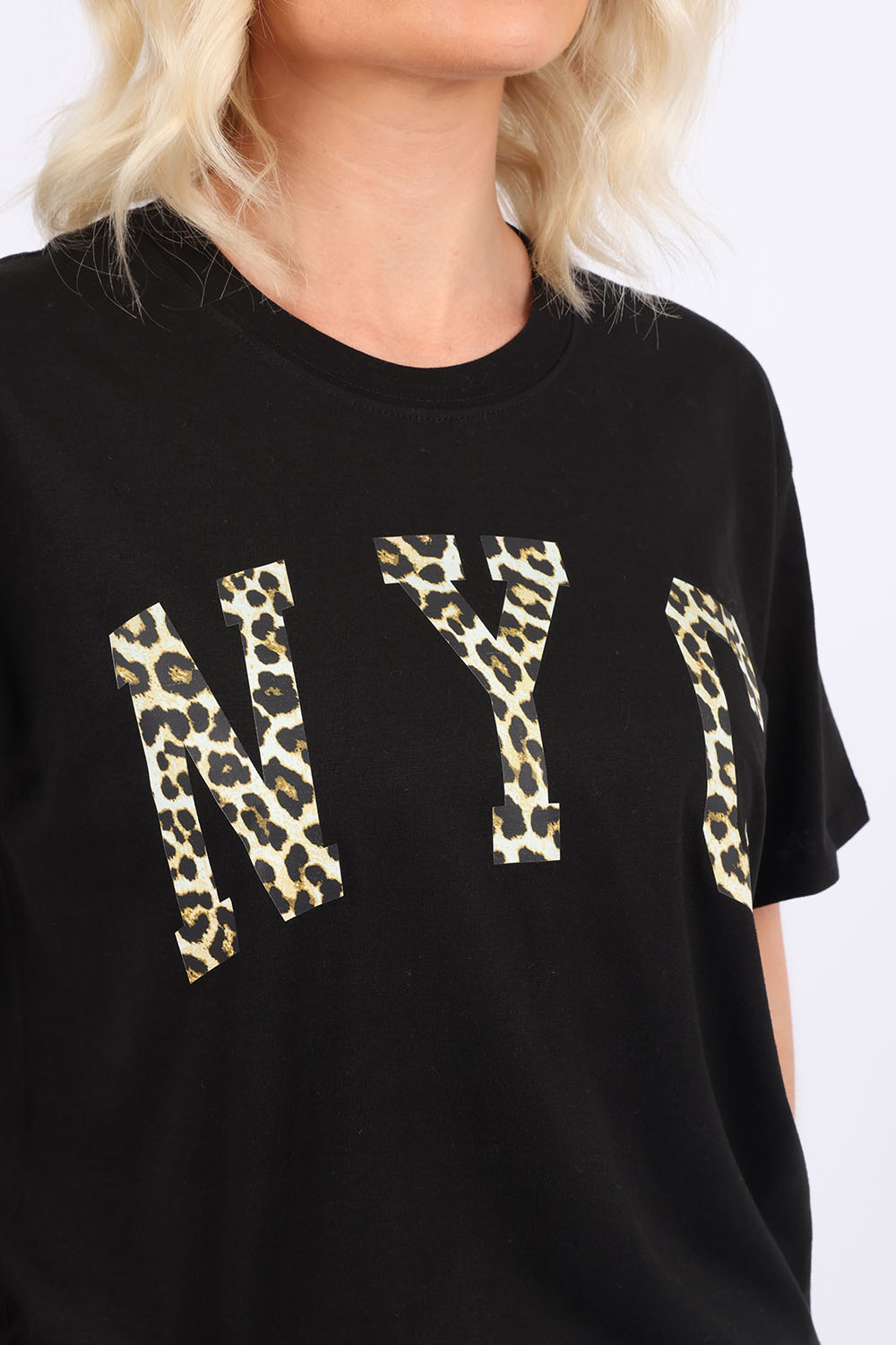 Leopard NYC Printed T Shirt