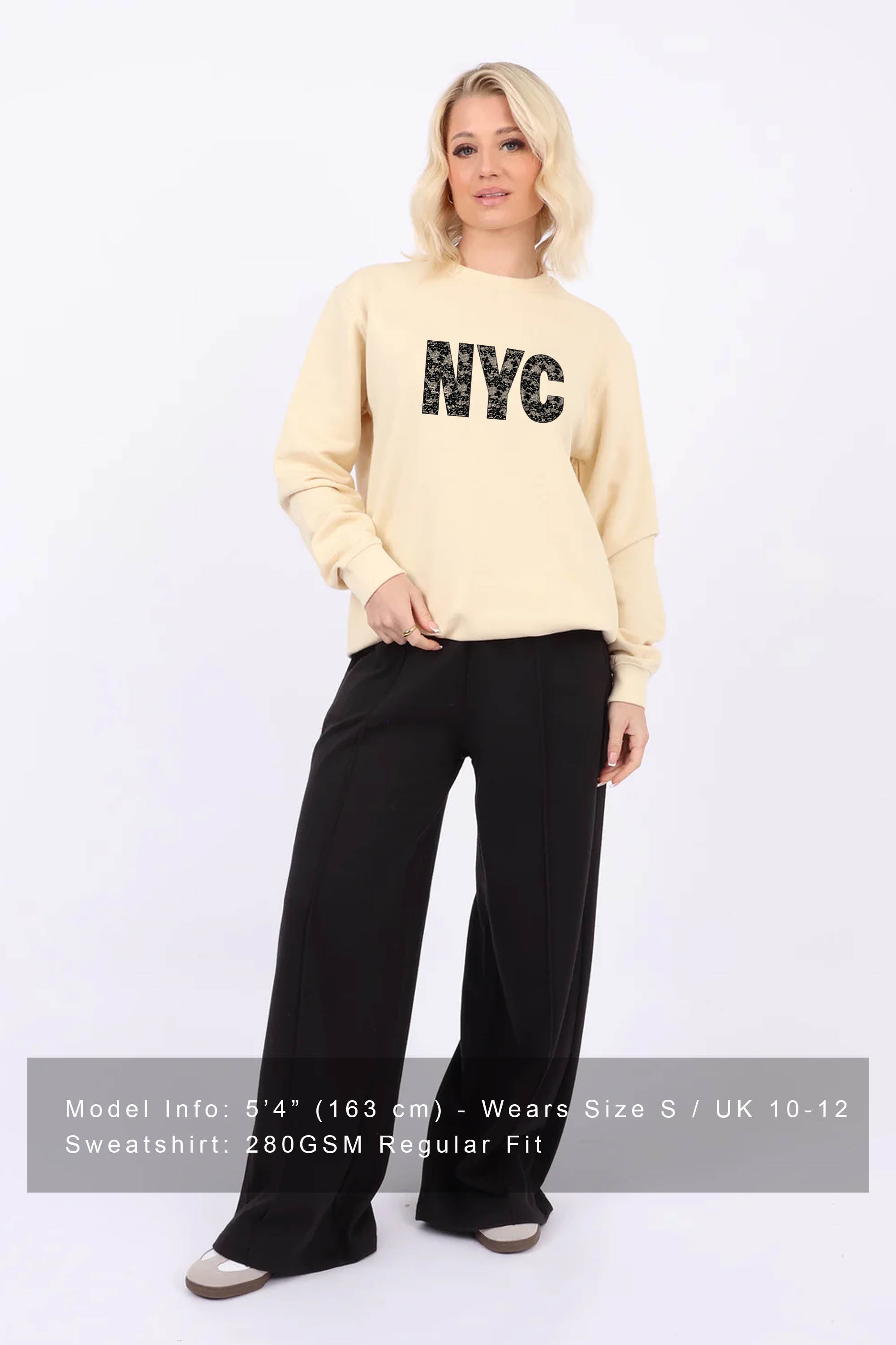 NYC Lace Printed Sweatshirts (Pack of 6)