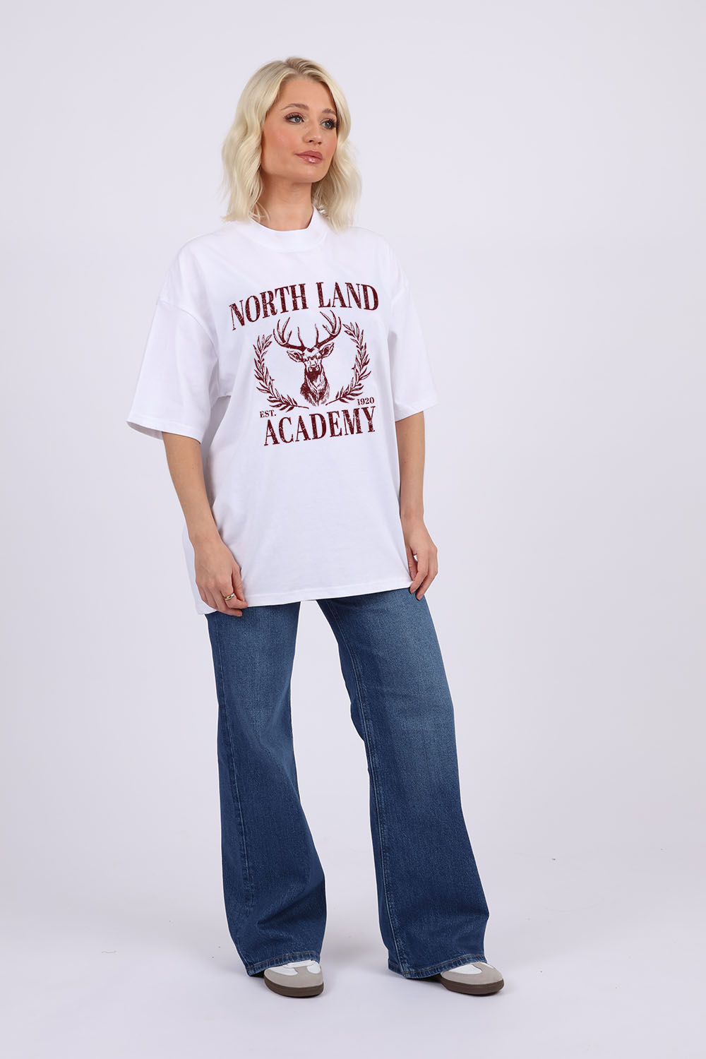 220GSM Oversize T-Shirt North Land Academy Print