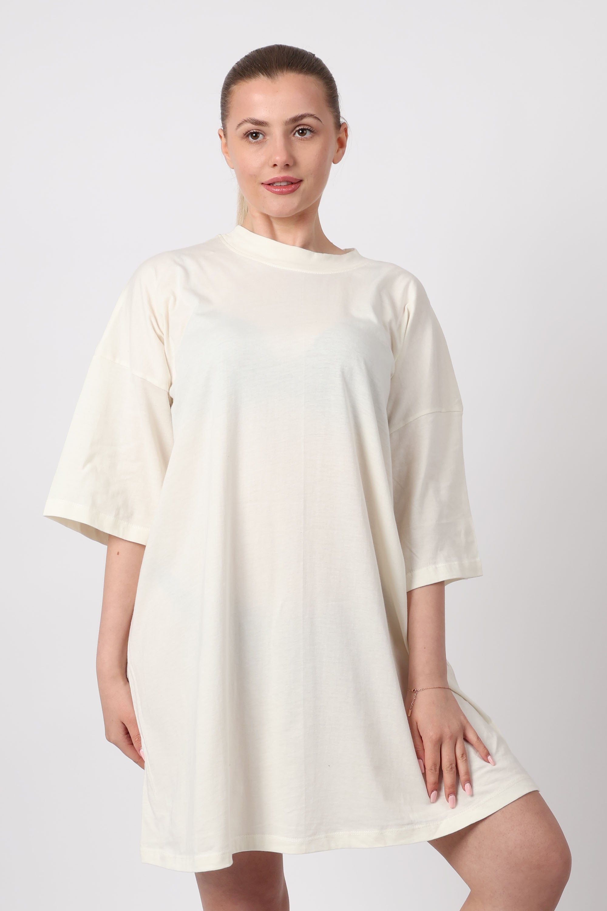 Oversized Stretch Jersey T-Shirt Dress (Pack of 6)