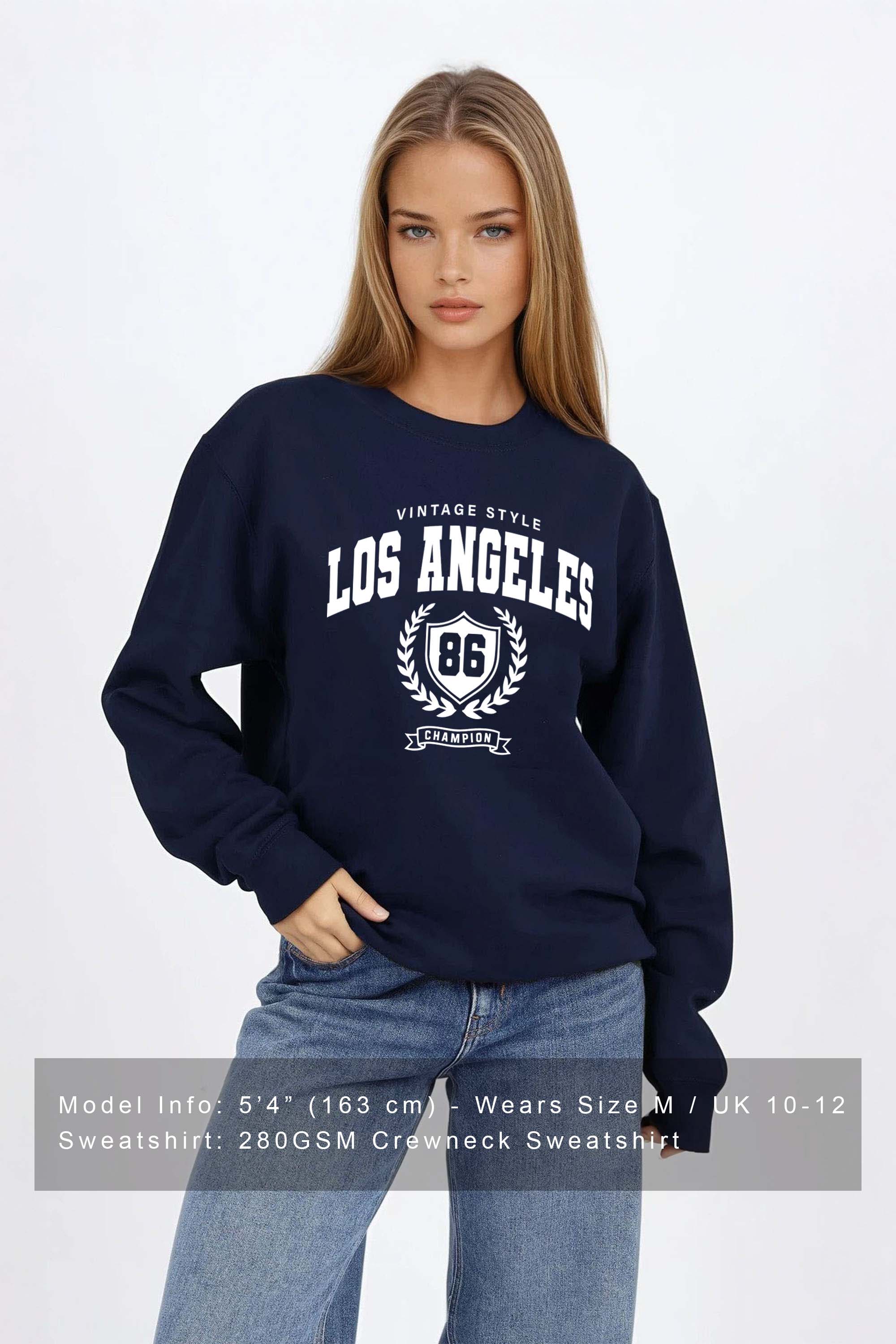 Vintage Style Los Angeles Printed Sweatshirt