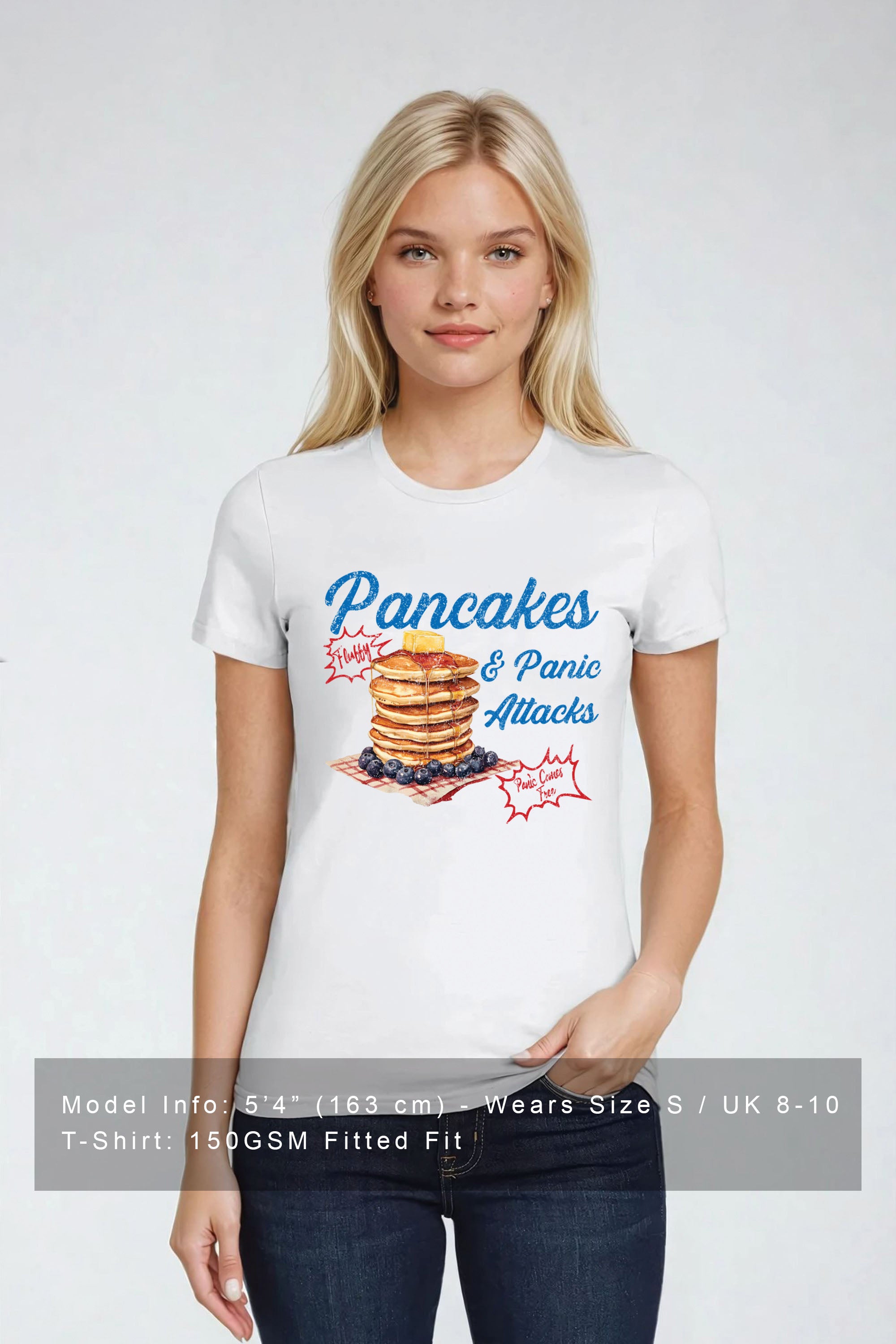 Regular Fit T-Shirt In Pancakes Print (Custom Pack)